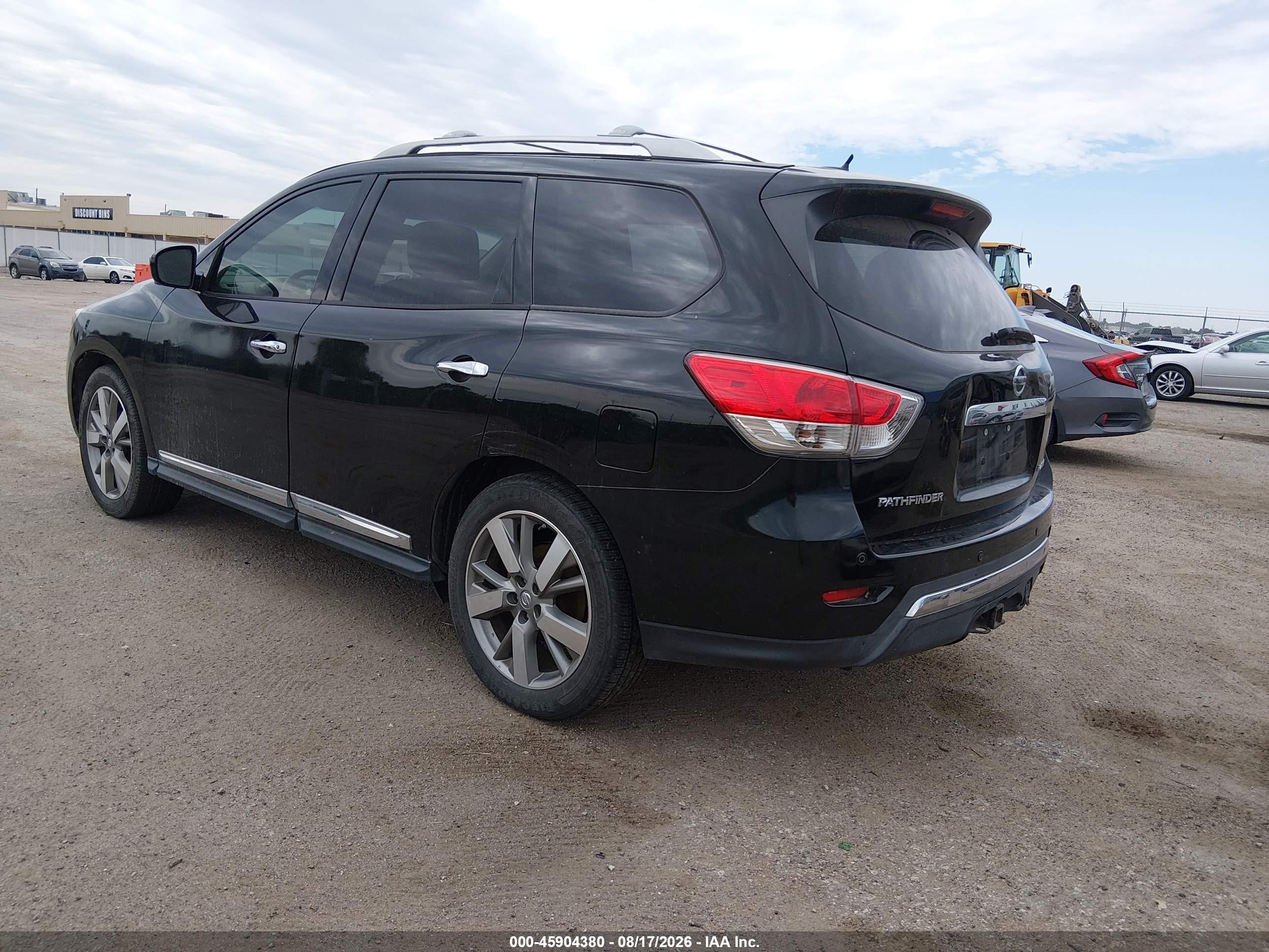 2014 Nissan Pathfinder Platinum Black vin: 5N1AR2MN3EC629183
