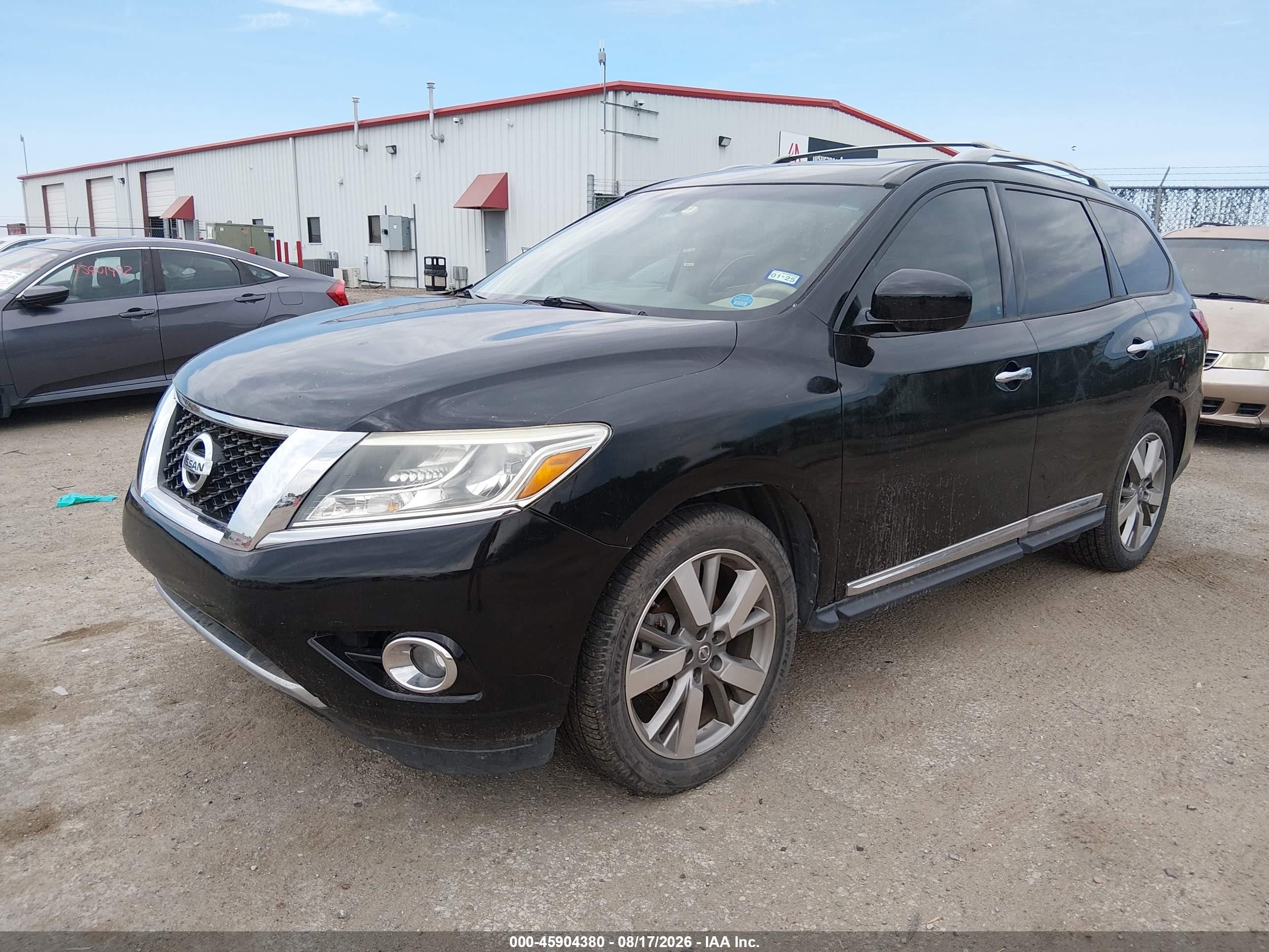 2014 Nissan Pathfinder Platinum Black vin: 5N1AR2MN3EC629183