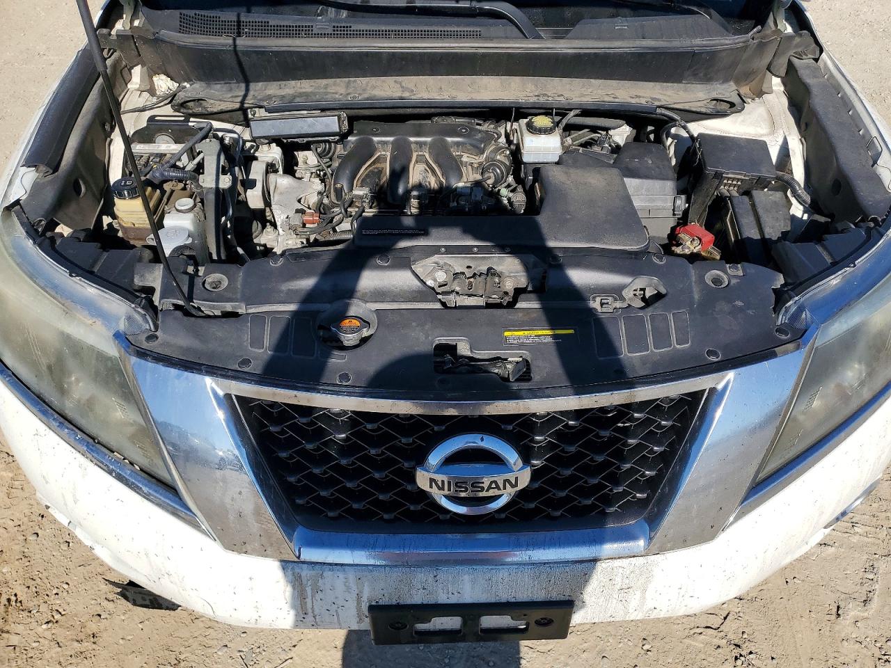 2014 Nissan Pathfinder S White vin: 5N1AR2MN3EC629393