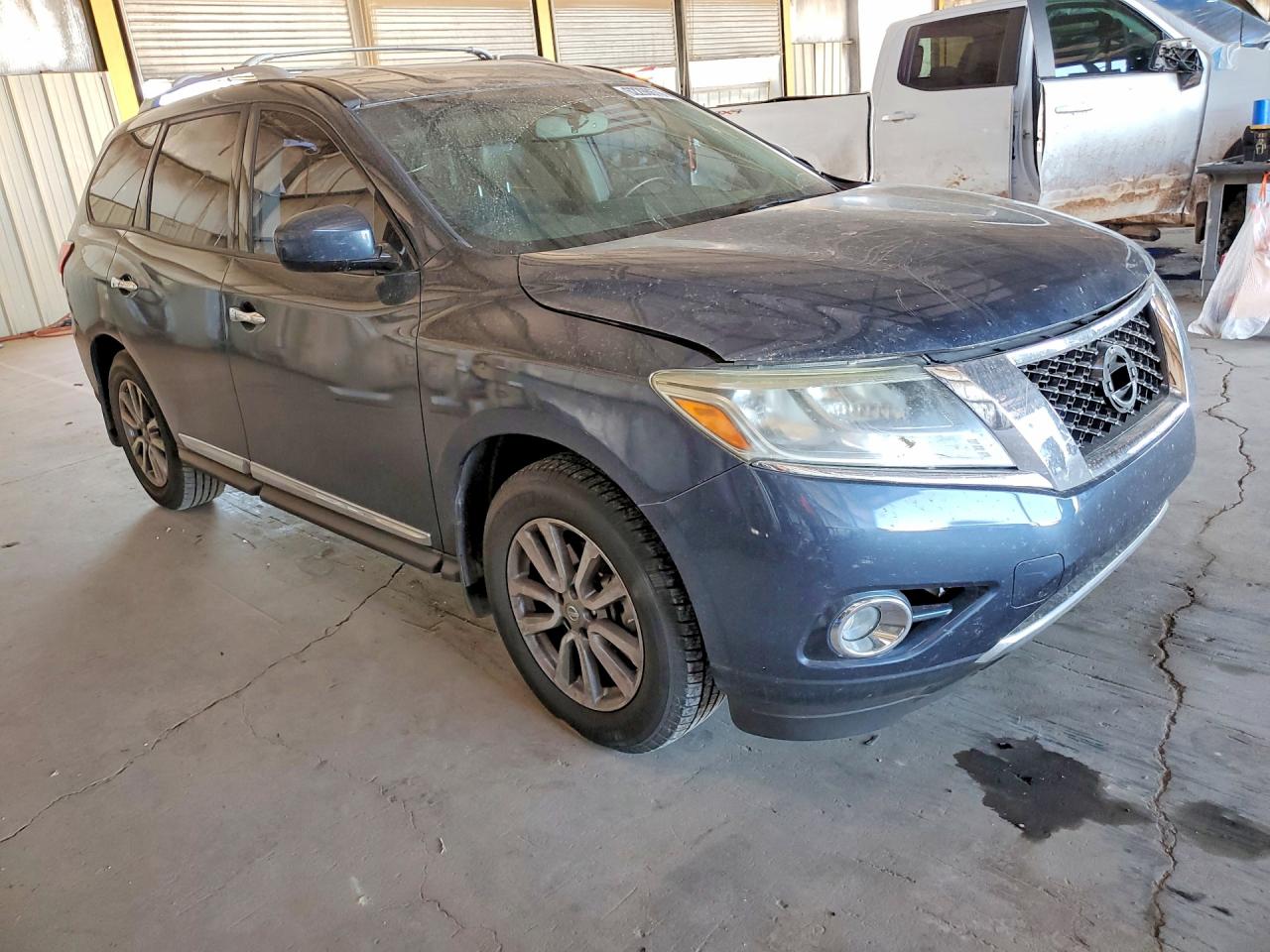 2014 Nissan Pathfinder Sl Blue vin: 5N1AR2MN3EC642371