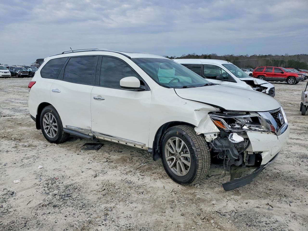 2014 Nissan Pathfinder Sl White vin: 5N1AR2MN3EC643570
