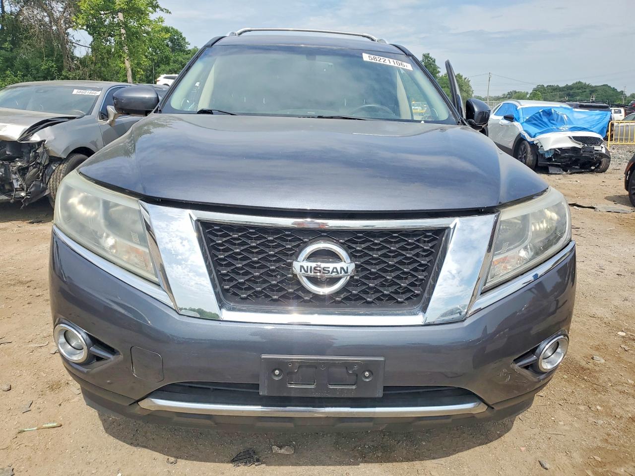 2014 Nissan Pathfinder S Blue vin: 5N1AR2MN3EC678805