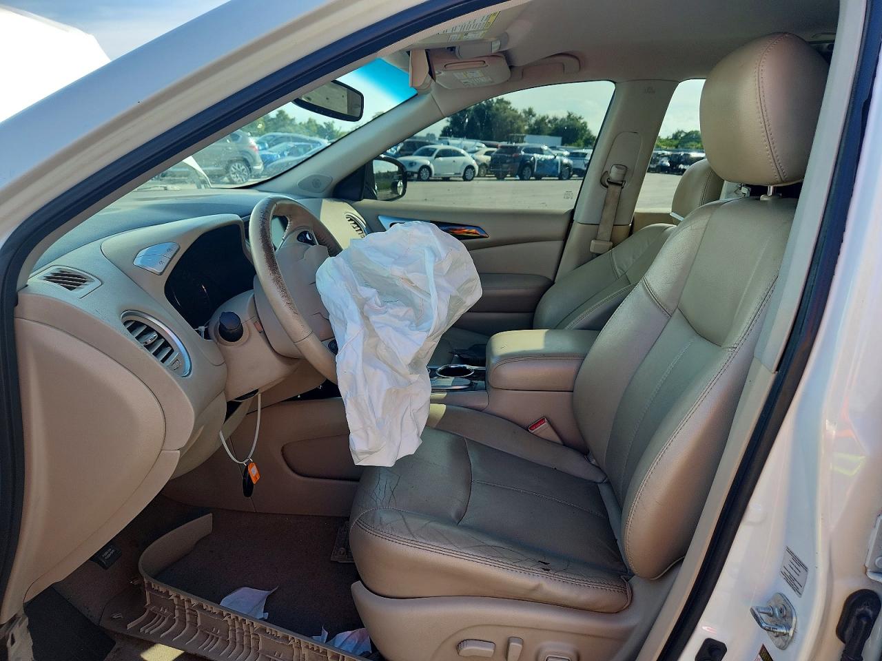 2014 Nissan Pathfinder Sl Белый vin: 5N1AR2MN3EC683776
