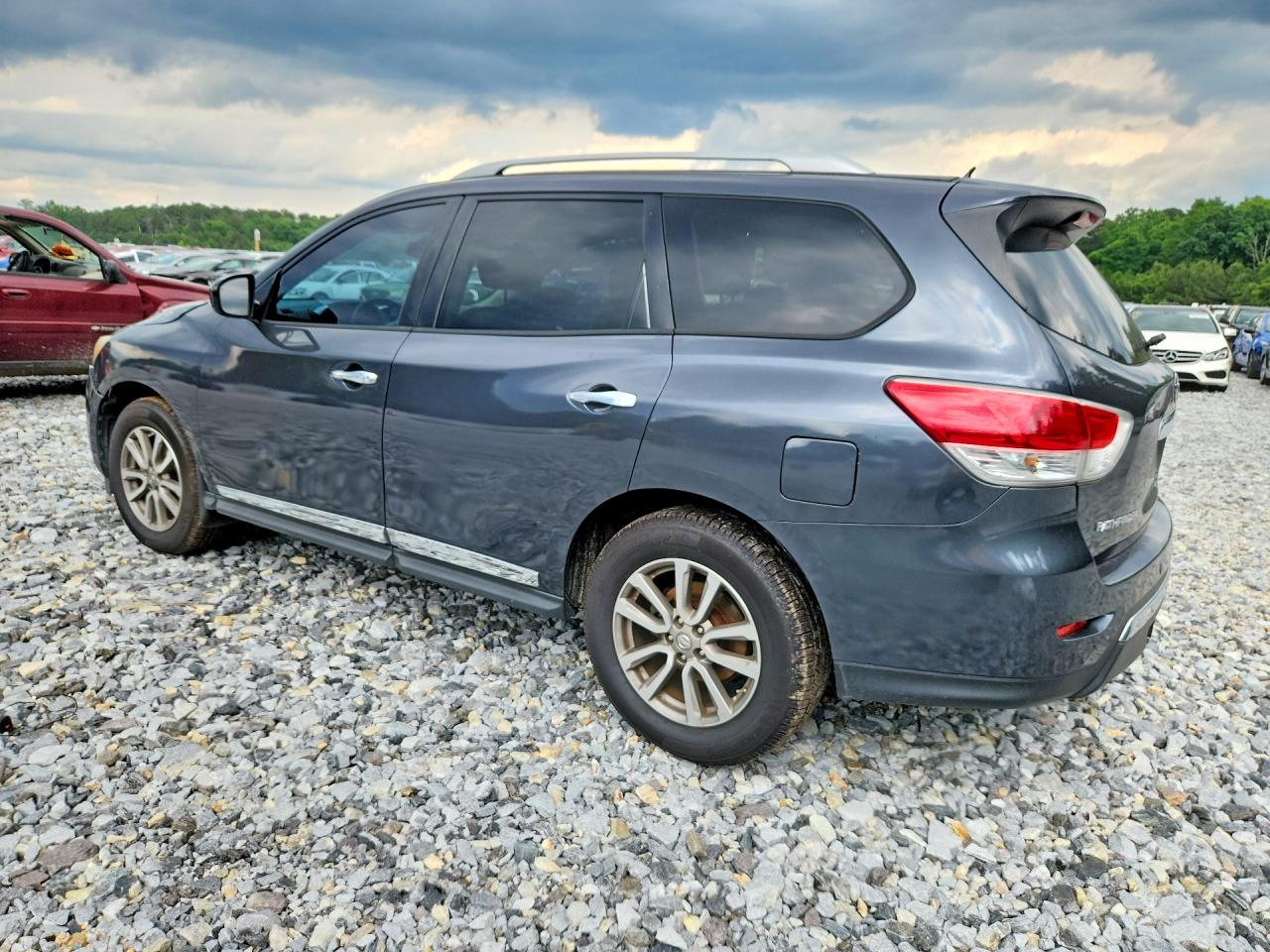 2014 Nissan Pathfinder Sl Blue vin: 5N1AR2MN3EC687987