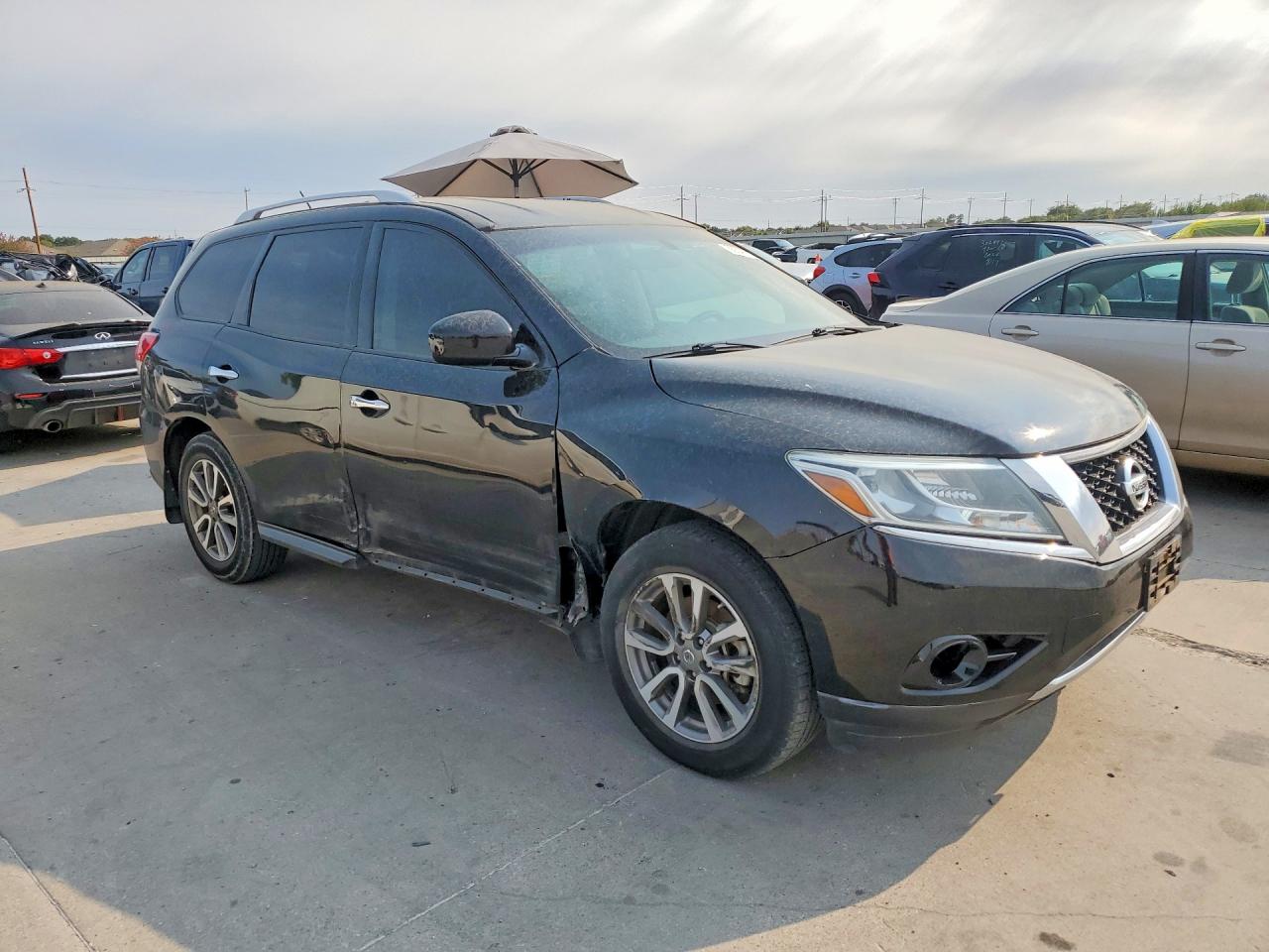 2014 Nissan Pathfinder Sv Black vin: 5N1AR2MN3EC705162
