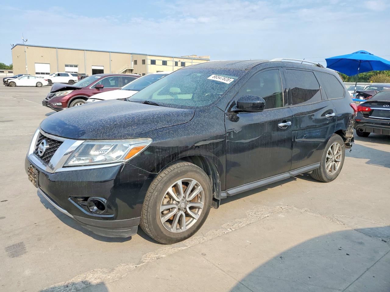 2014 Nissan Pathfinder Sv Black vin: 5N1AR2MN3EC705162