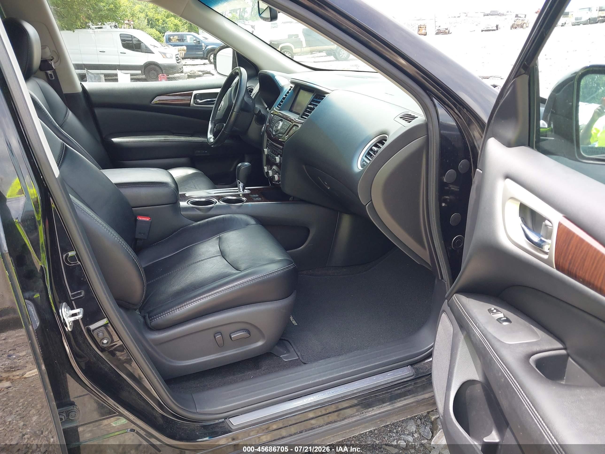 2014 Nissan Pathfinder Sl Black vin: 5N1AR2MN3EC724813