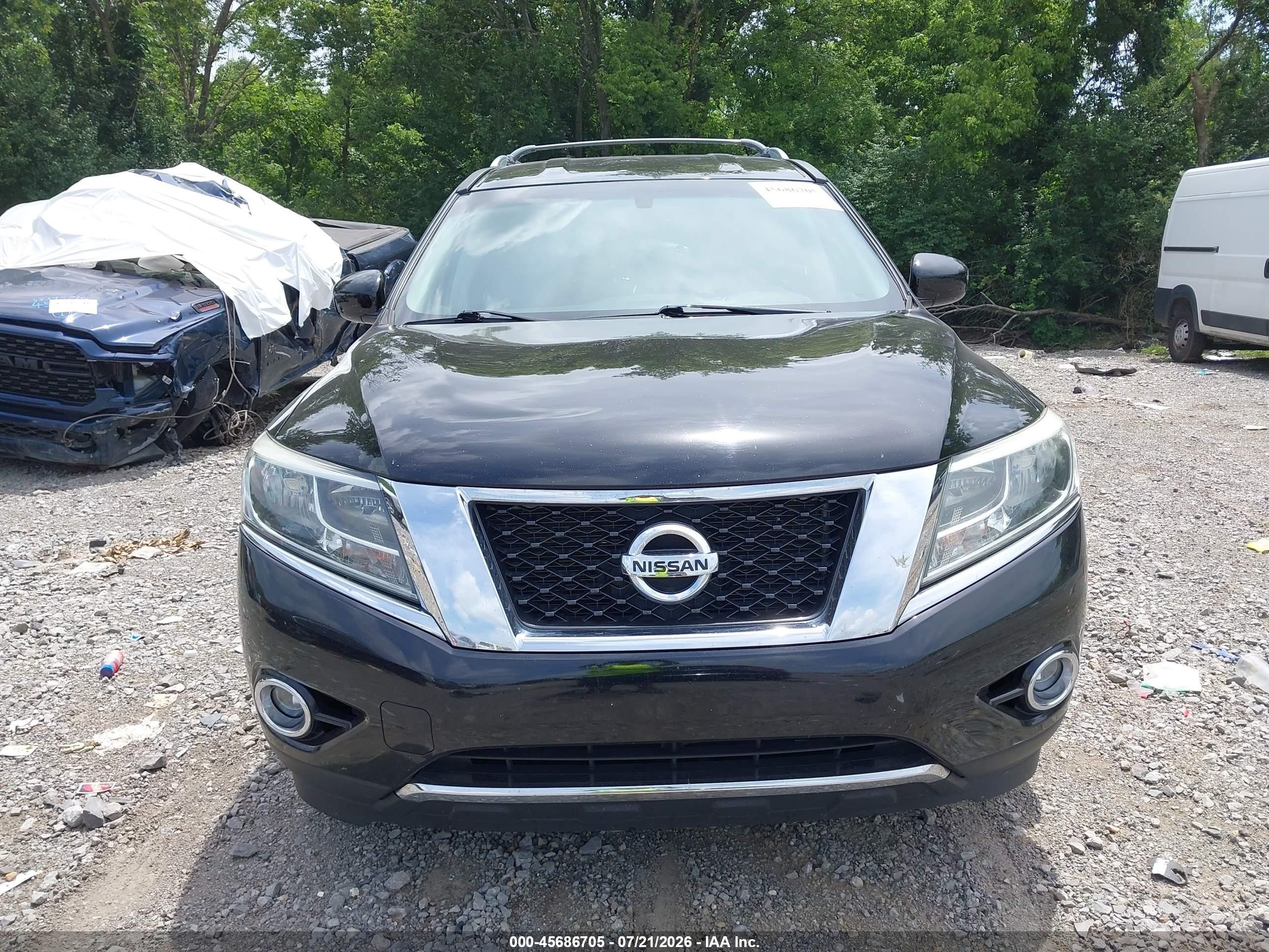 2014 Nissan Pathfinder Sl Black vin: 5N1AR2MN3EC724813