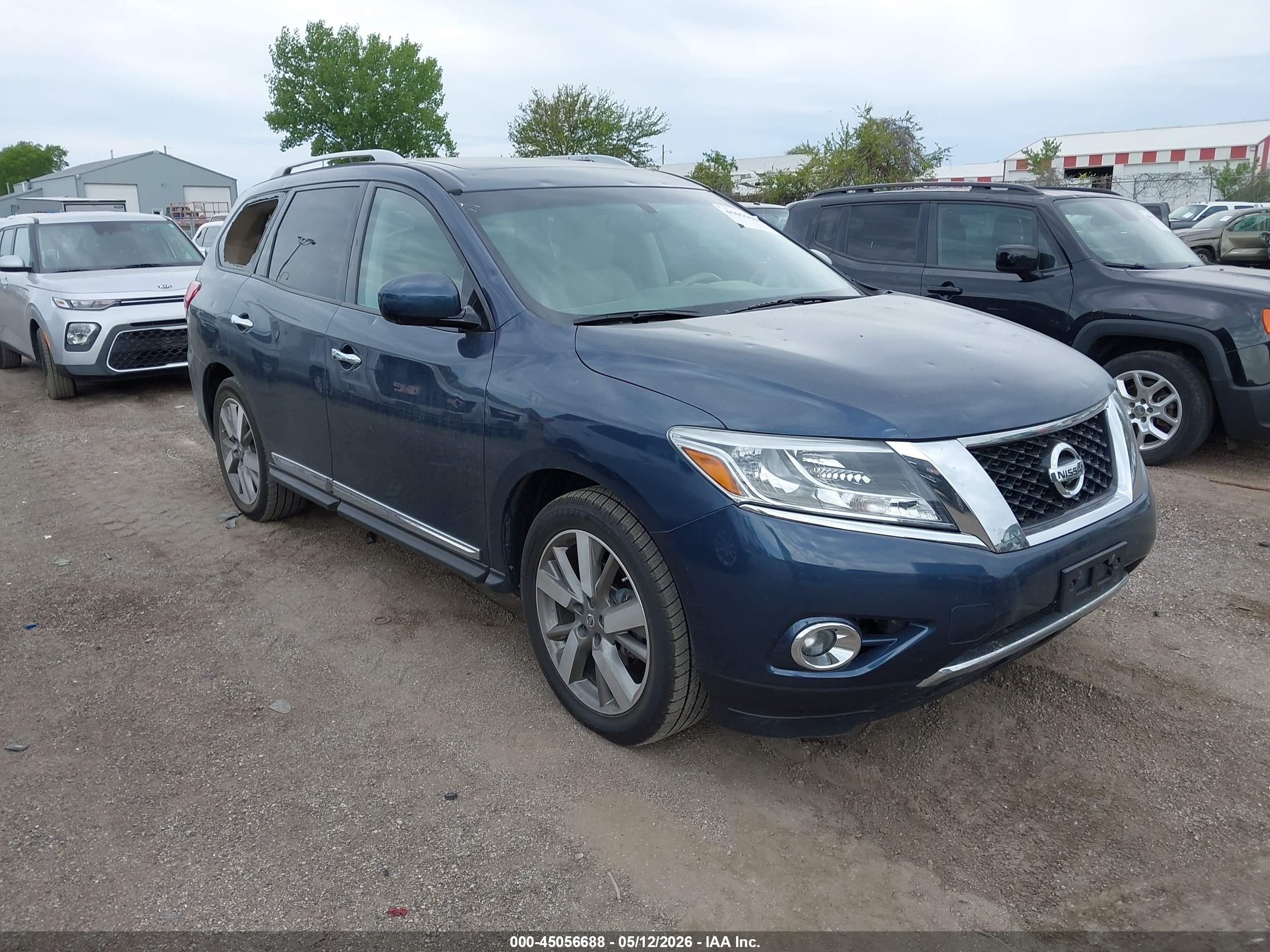 2015 Nissan Pathfinder Platinum/s/sl/sv Синий vin: 5N1AR2MN3FC602941