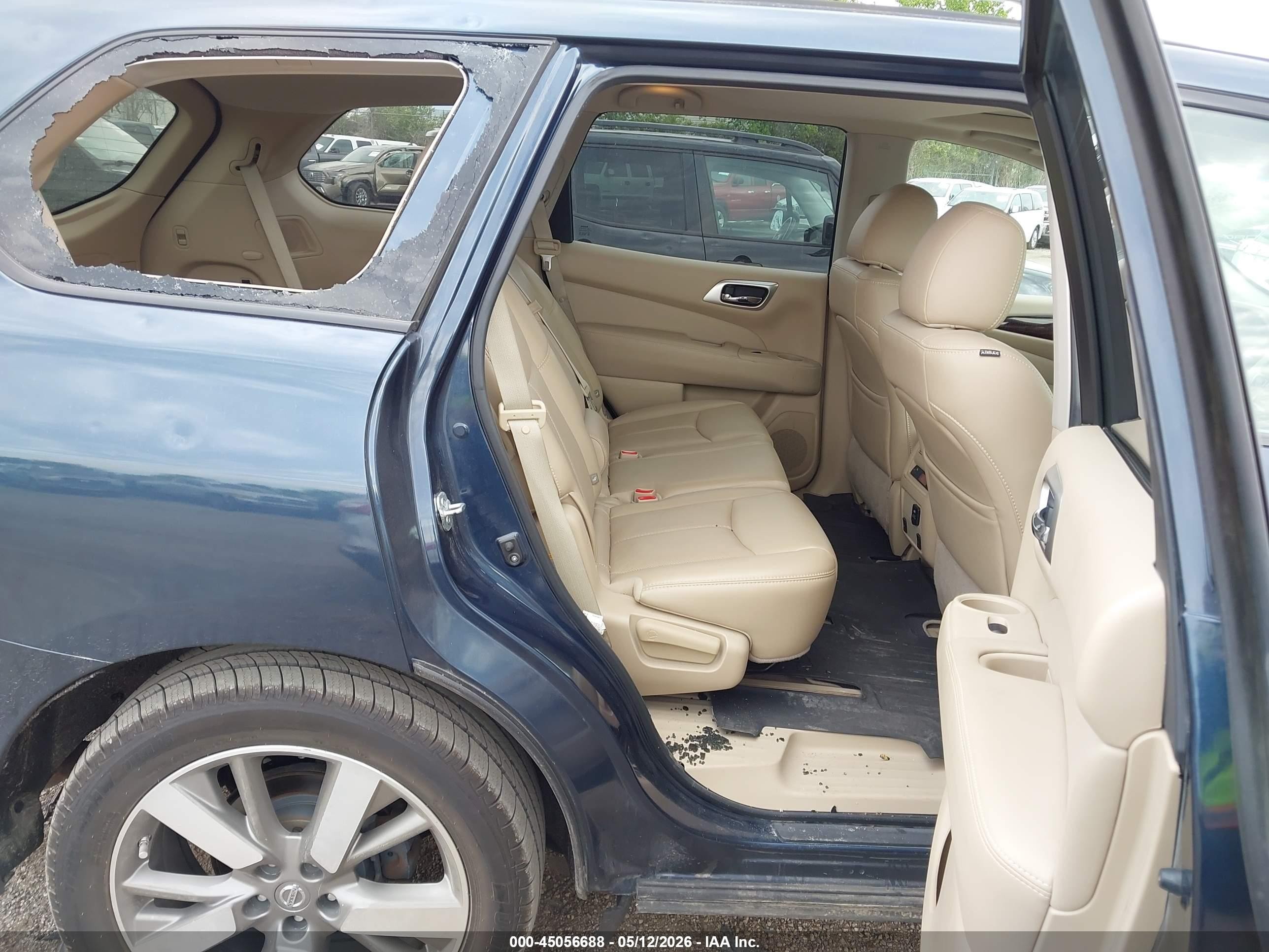 2015 Nissan Pathfinder Platinum/s/sl/sv Синий vin: 5N1AR2MN3FC602941