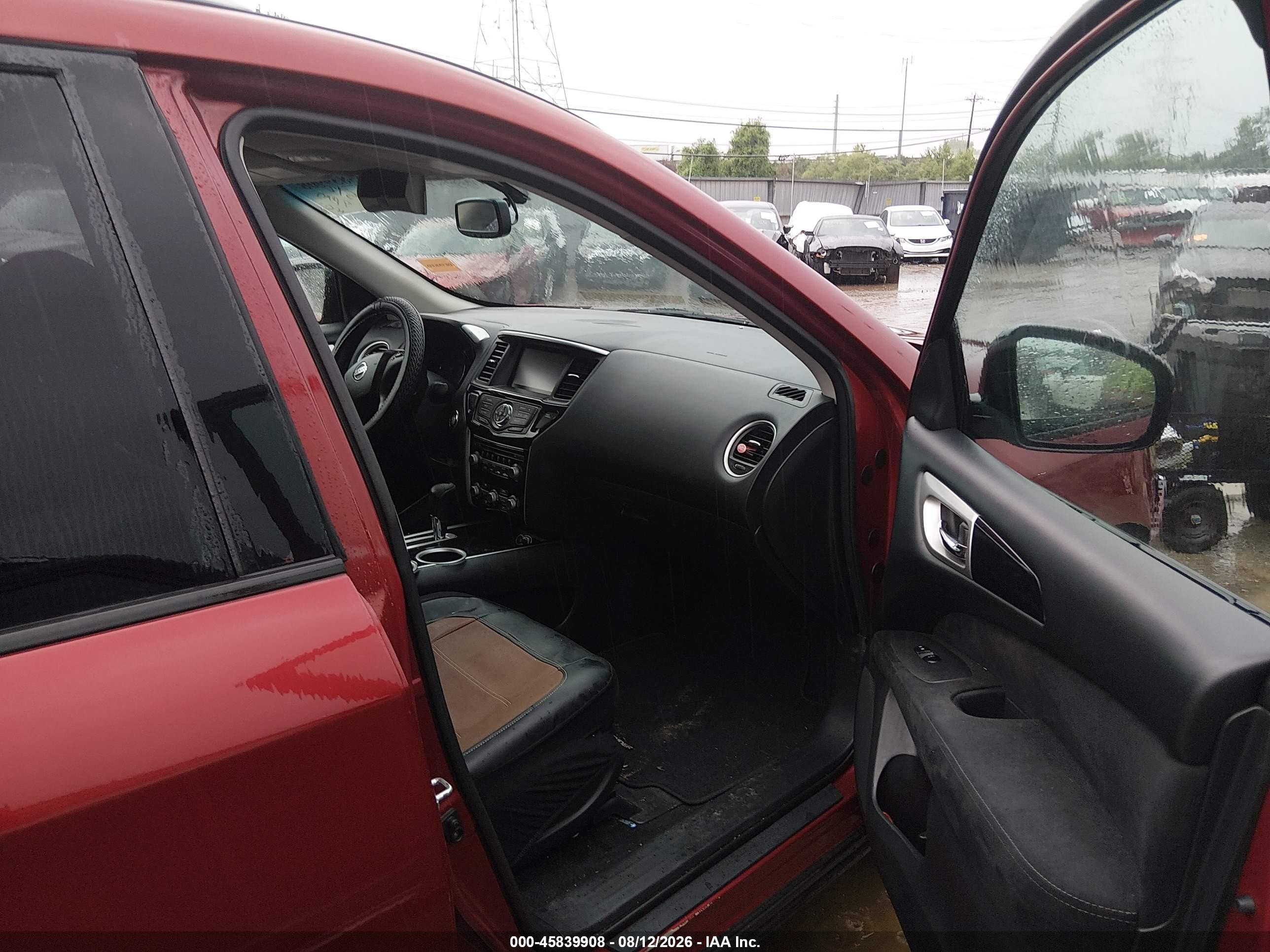 2015 Nissan Pathfinder Platinum/s/sl/sv Maroon vin: 5N1AR2MN3FC608528