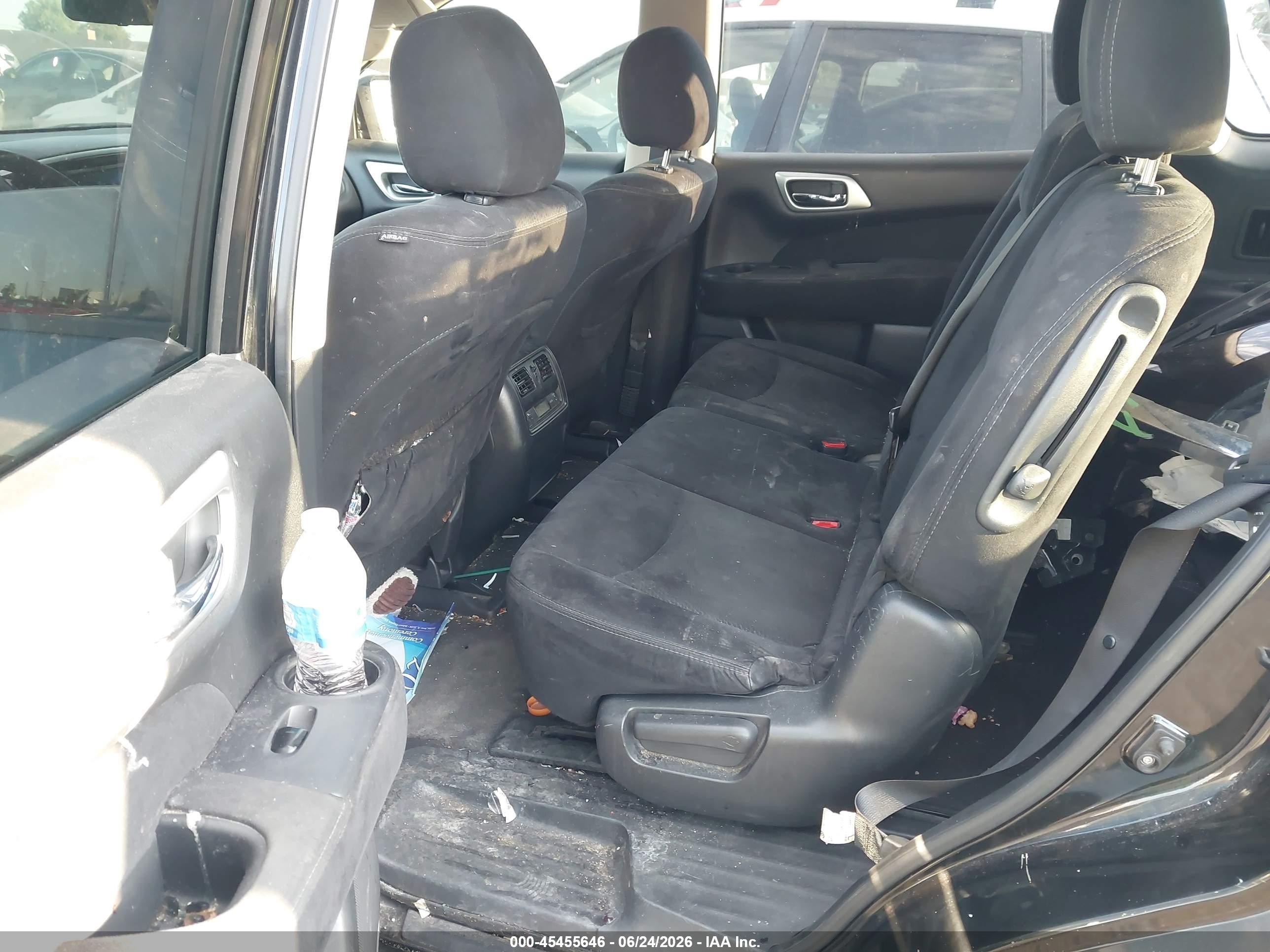 2015 Nissan Pathfinder S Black vin: 5N1AR2MN3FC643201