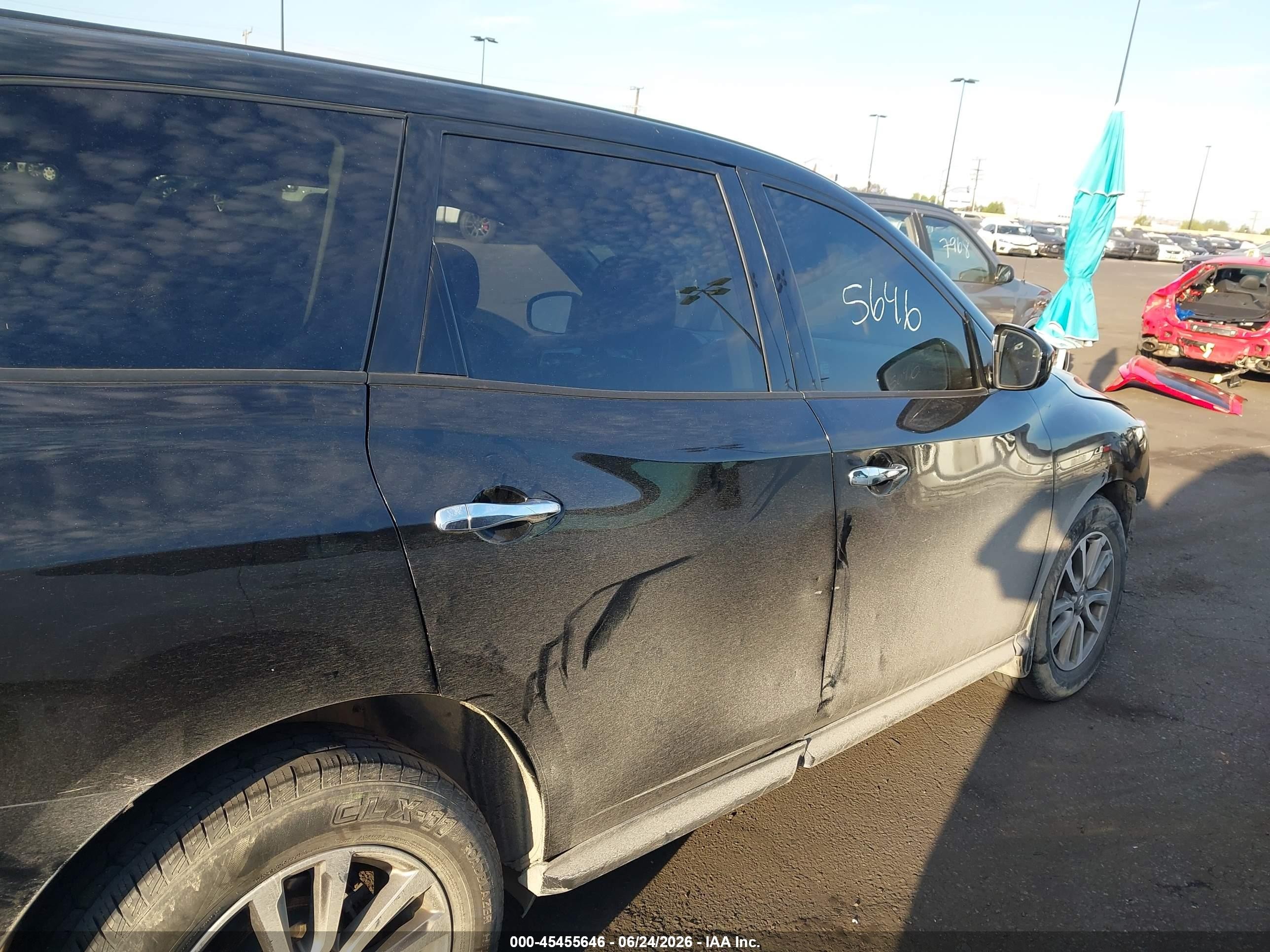 2015 Nissan Pathfinder S Black vin: 5N1AR2MN3FC643201