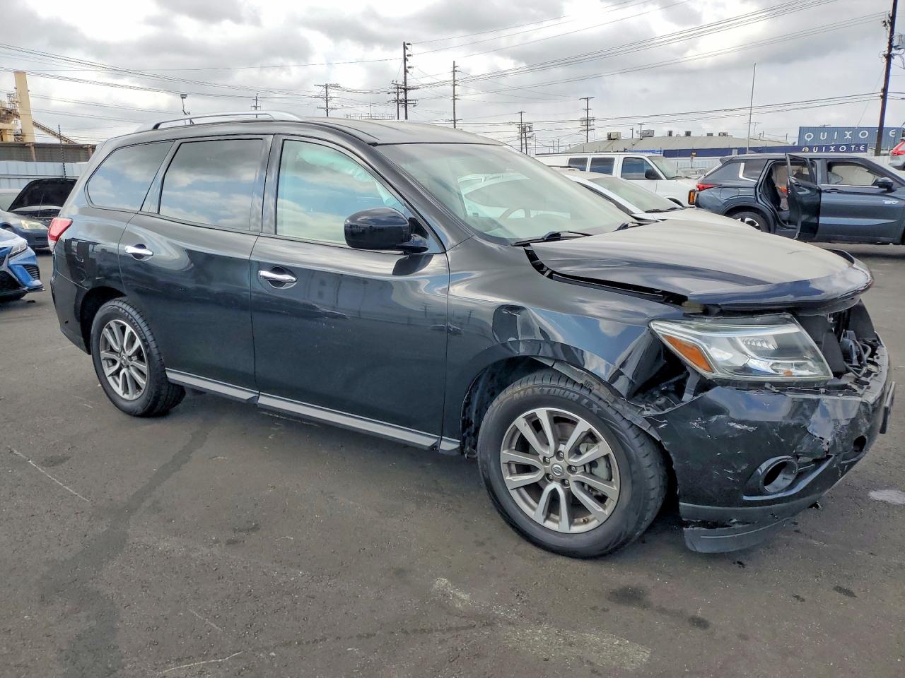 2015 Nissan Pathfinder S Черный vin: 5N1AR2MN3FC645062