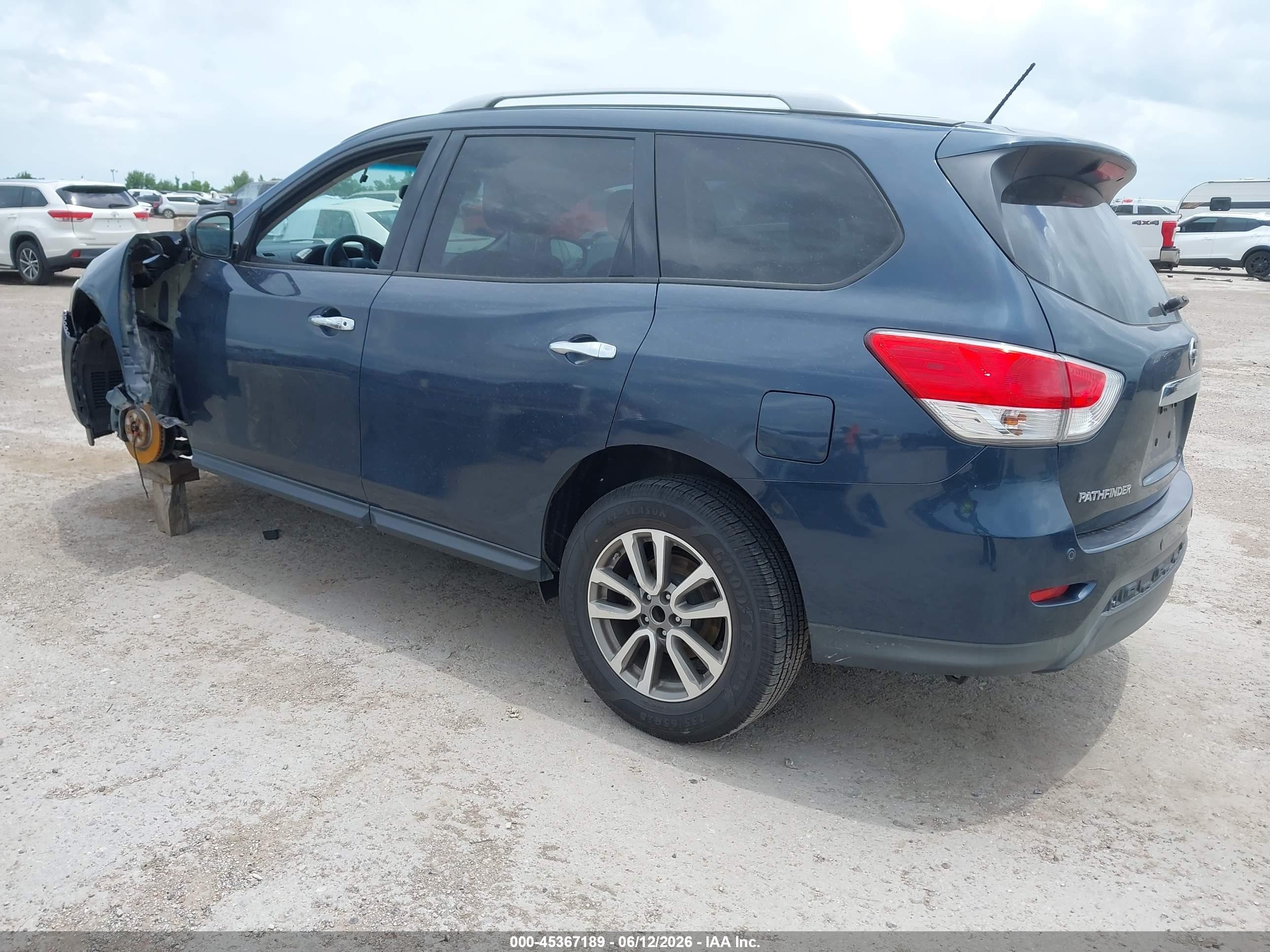2015 Nissan Pathfinder Platinum/s/sl/sv Blue vin: 5N1AR2MN3FC673072