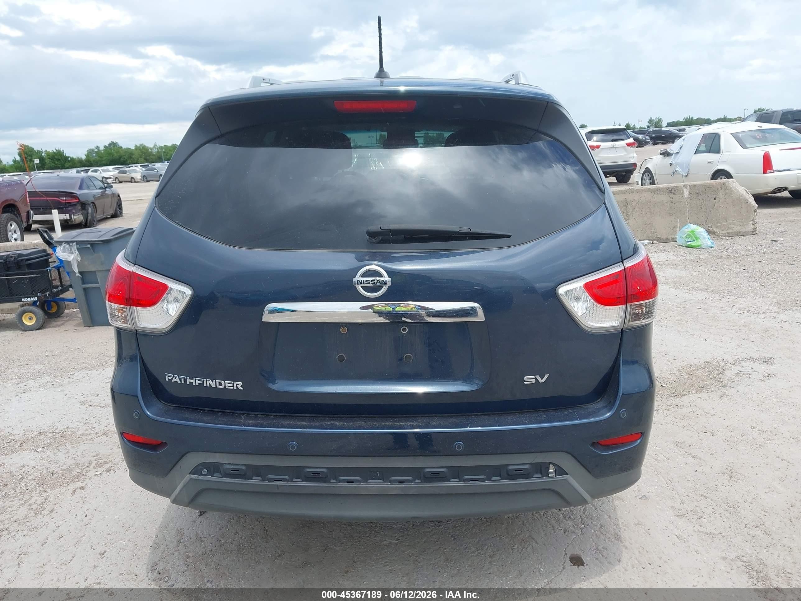 2015 Nissan Pathfinder Platinum/s/sl/sv Blue vin: 5N1AR2MN3FC673072