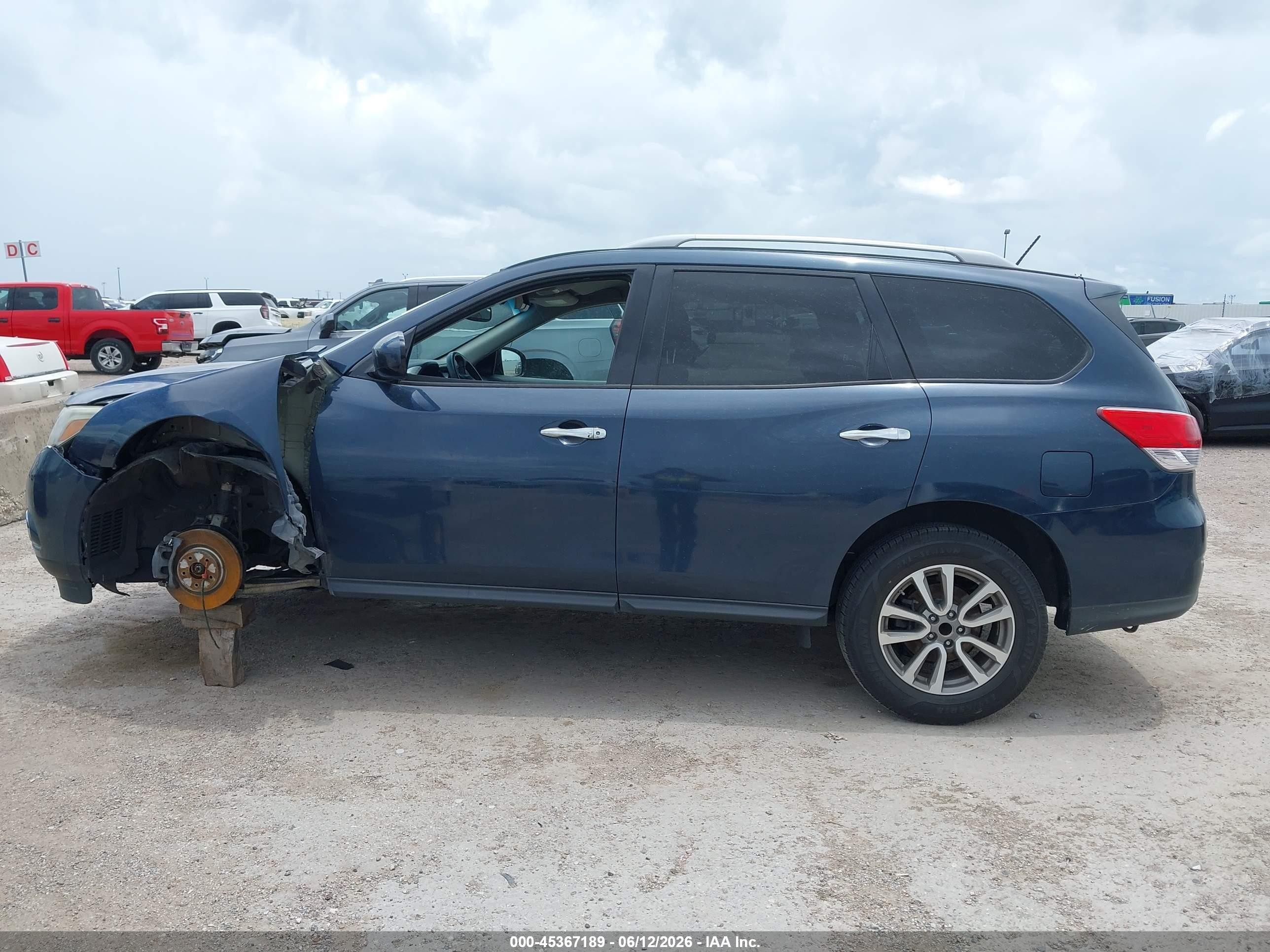 2015 Nissan Pathfinder Platinum/s/sl/sv Blue vin: 5N1AR2MN3FC673072