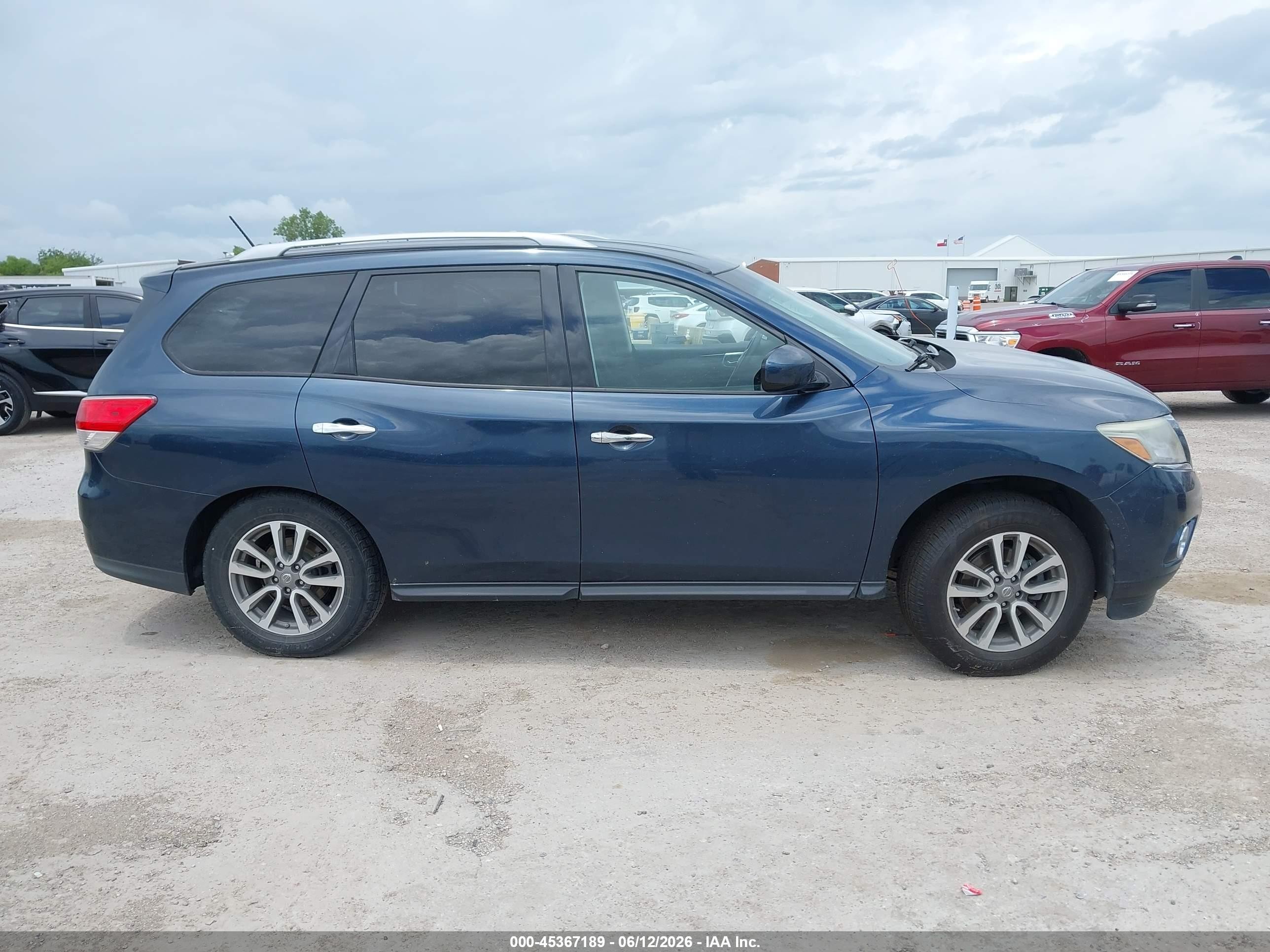 2015 Nissan Pathfinder Platinum/s/sl/sv Blue vin: 5N1AR2MN3FC673072