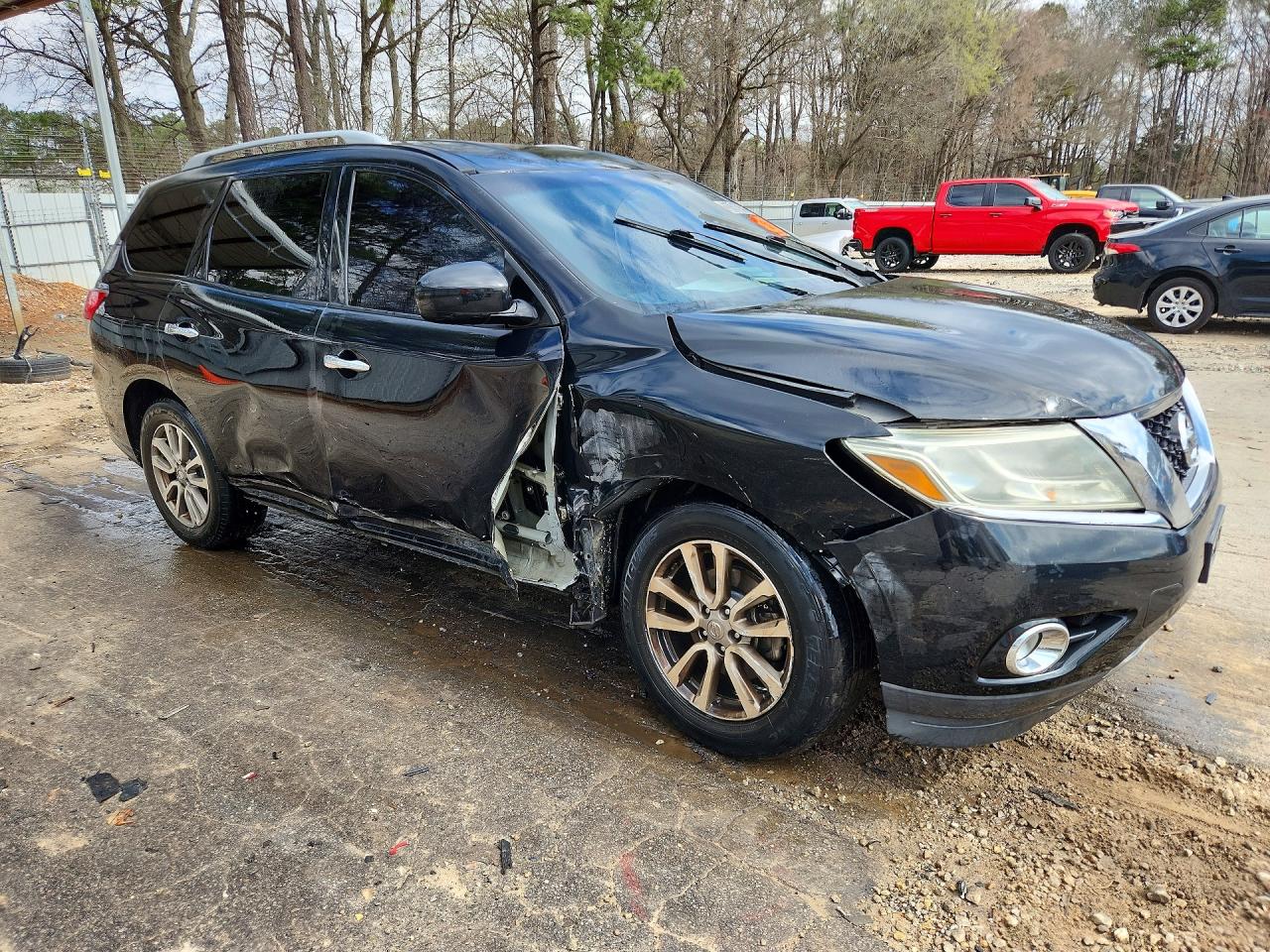 2015 Nissan Pathfinder Sv Black vin: 5N1AR2MN3FC680023