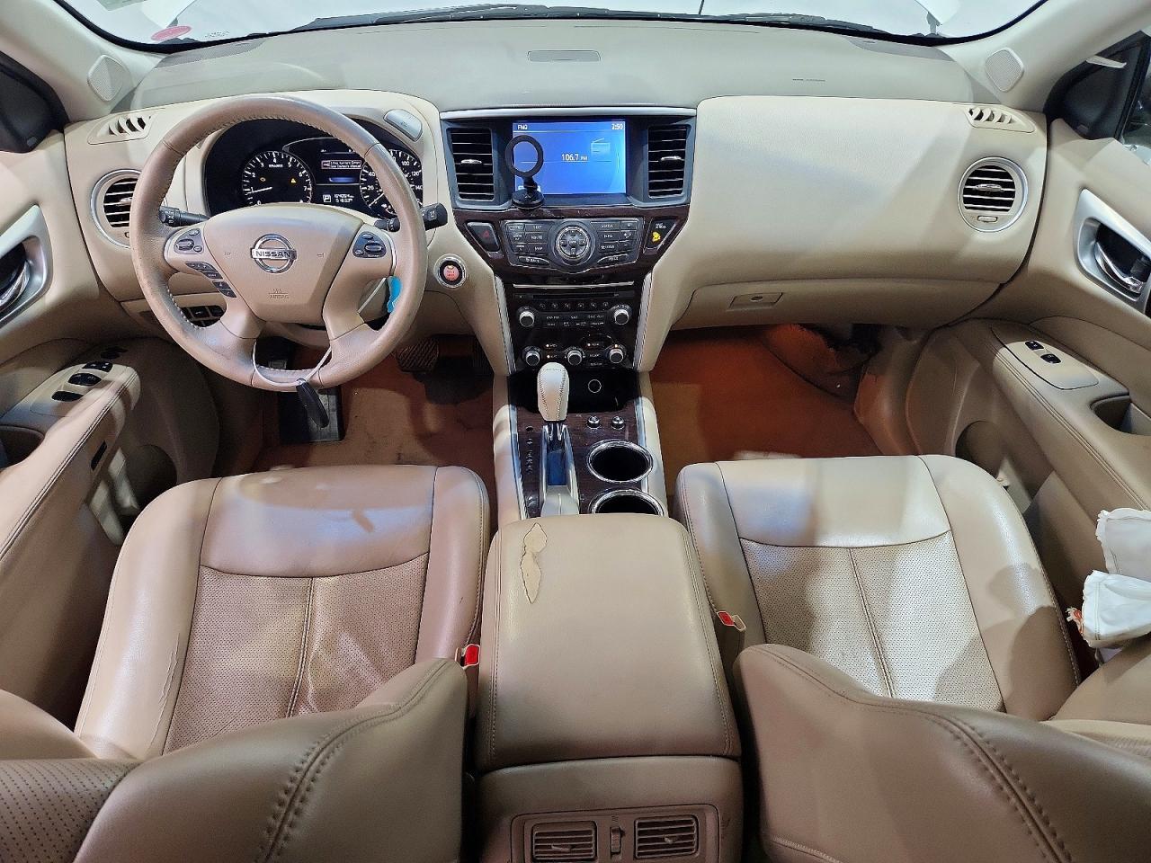 2015 Nissan Pathfinder S White vin: 5N1AR2MN3FC693242