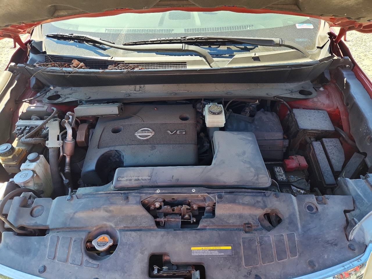 2015 Nissan Pathfinder Sl Red vin: 5N1AR2MN3FC721802