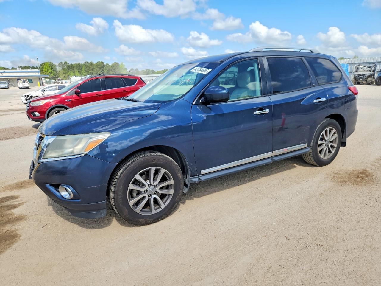 2013 Nissan Pathfinder S Blue vin: 5N1AR2MN4DC606056