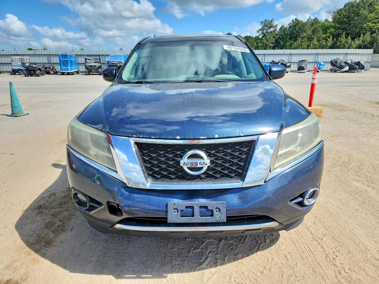 2013 Nissan Pathfinder S Blue vin: 5N1AR2MN4DC606056