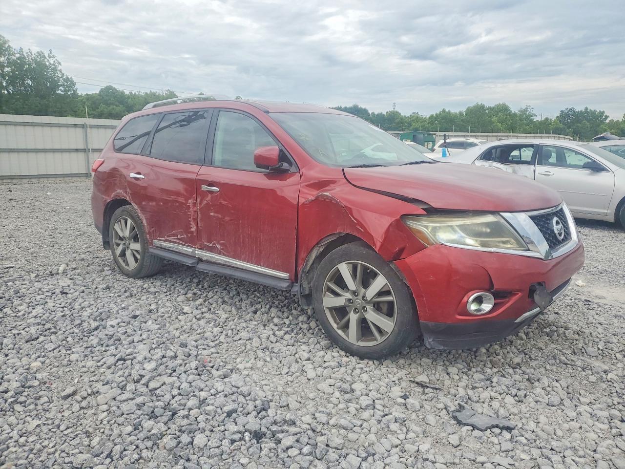 2013 Nissan Pathfinder S Red vin: 5N1AR2MN4DC645780
