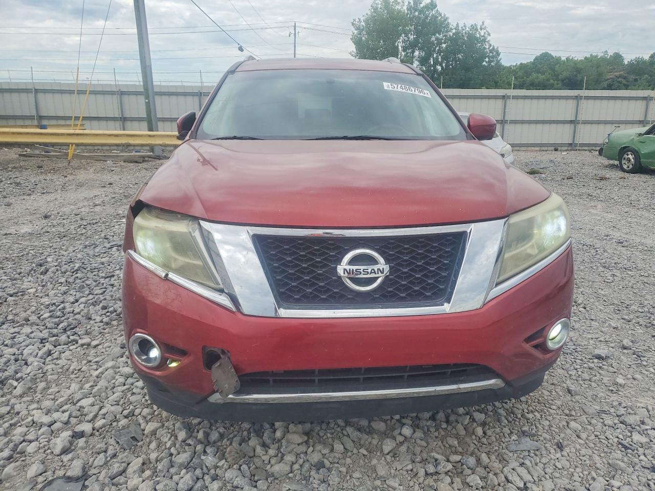 2013 Nissan Pathfinder S Red vin: 5N1AR2MN4DC645780