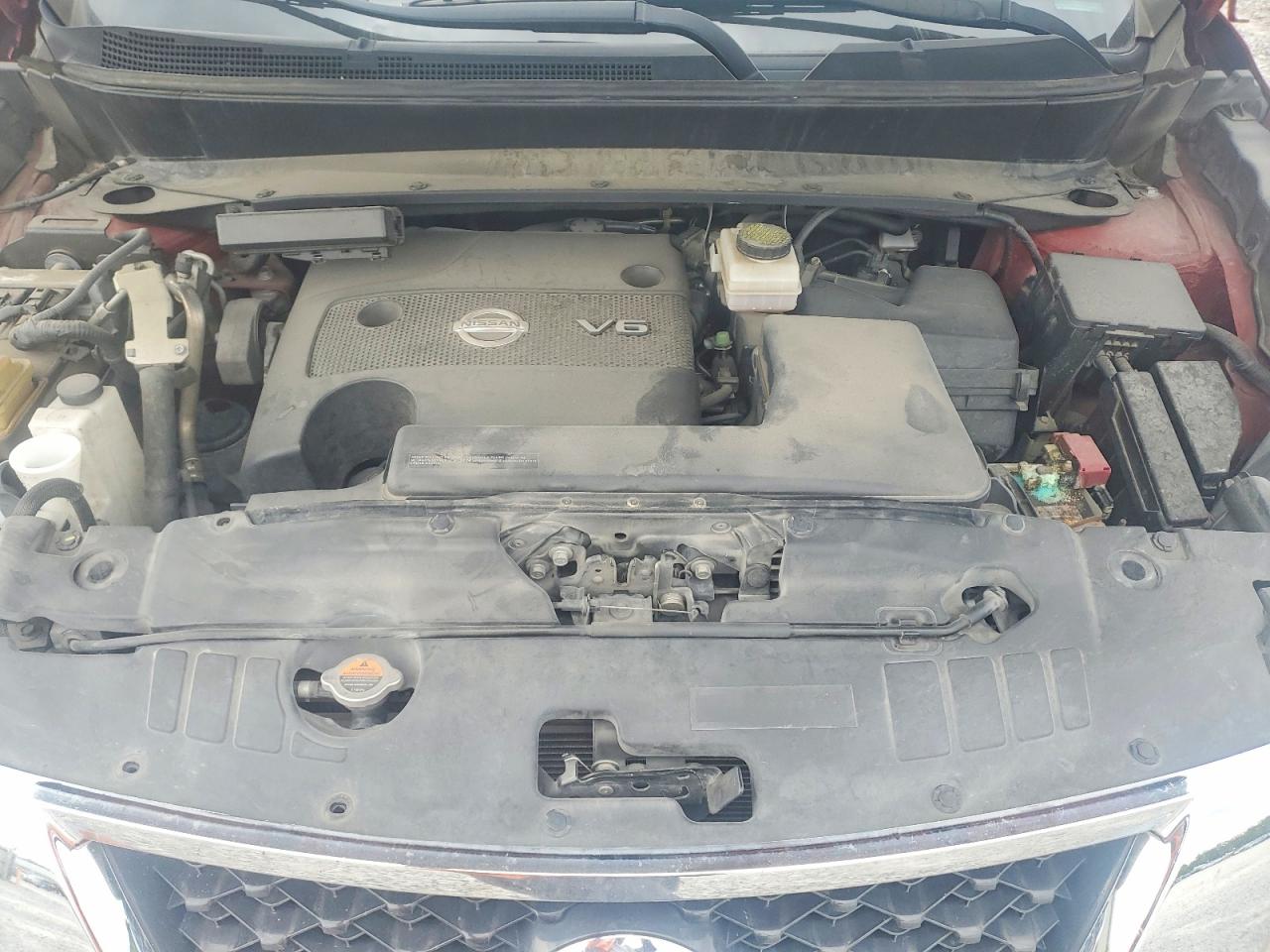 2013 Nissan Pathfinder S Red vin: 5N1AR2MN4DC645780