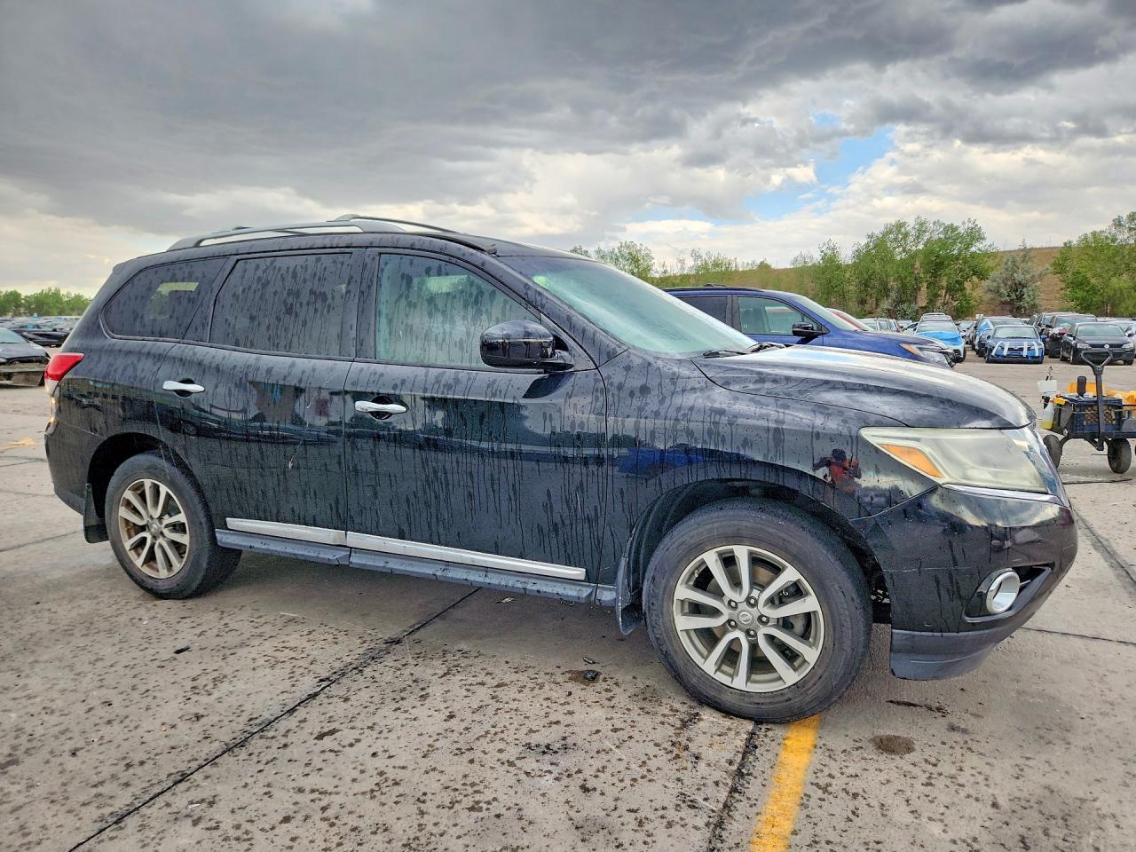 2013 Nissan Pathfinder S Black vin: 5N1AR2MN4DC654222