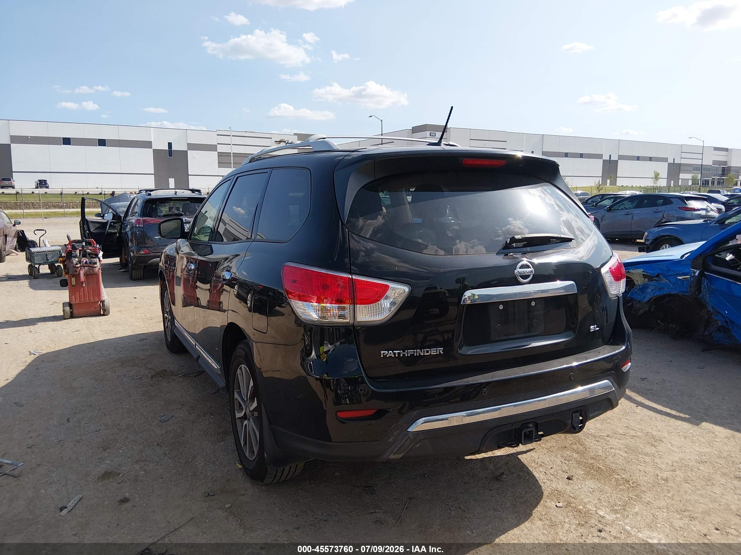 2013 Nissan Pathfinder Sl Black vin: 5N1AR2MN4DC659226