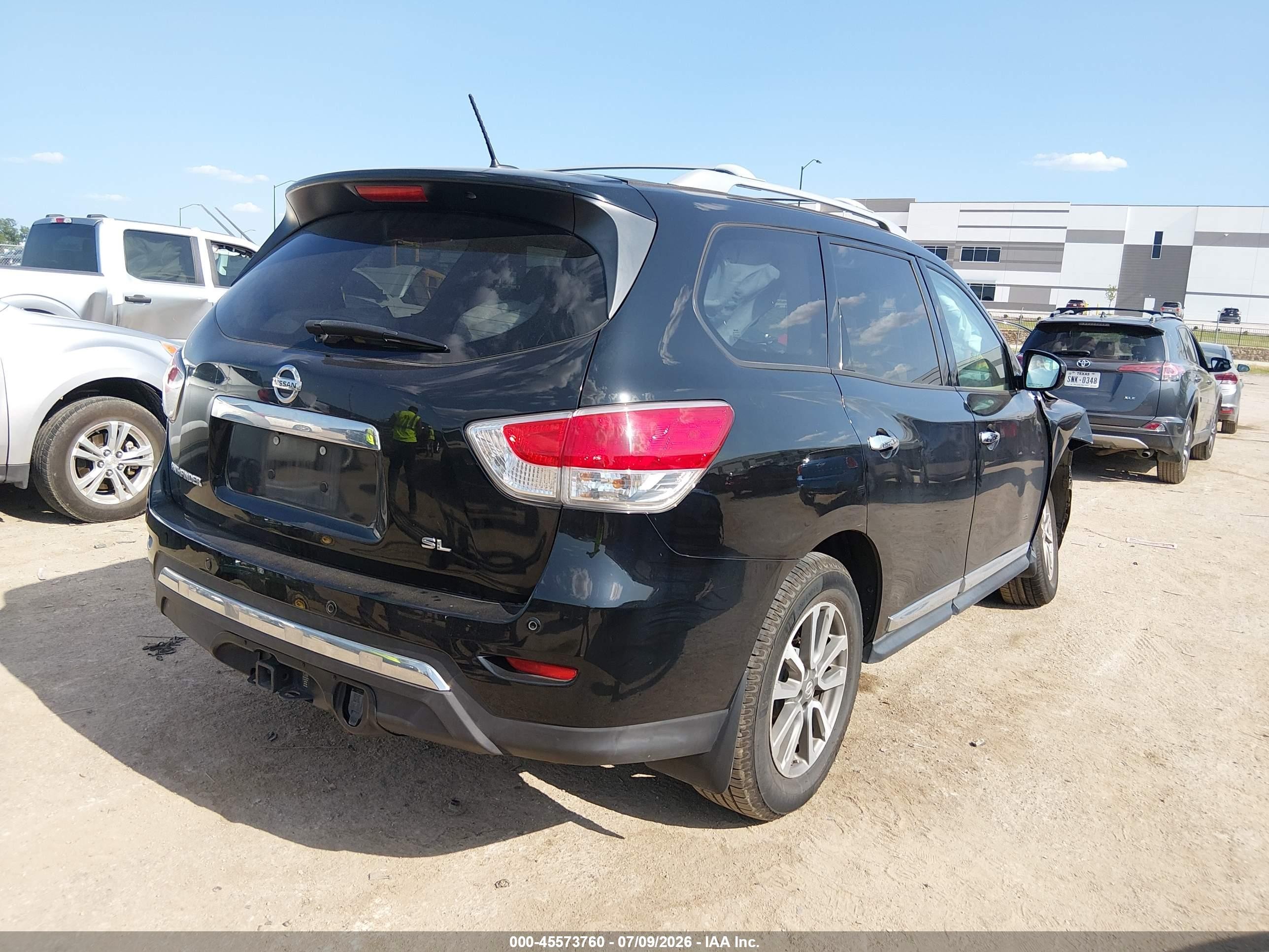 2013 Nissan Pathfinder Sl Black vin: 5N1AR2MN4DC659226