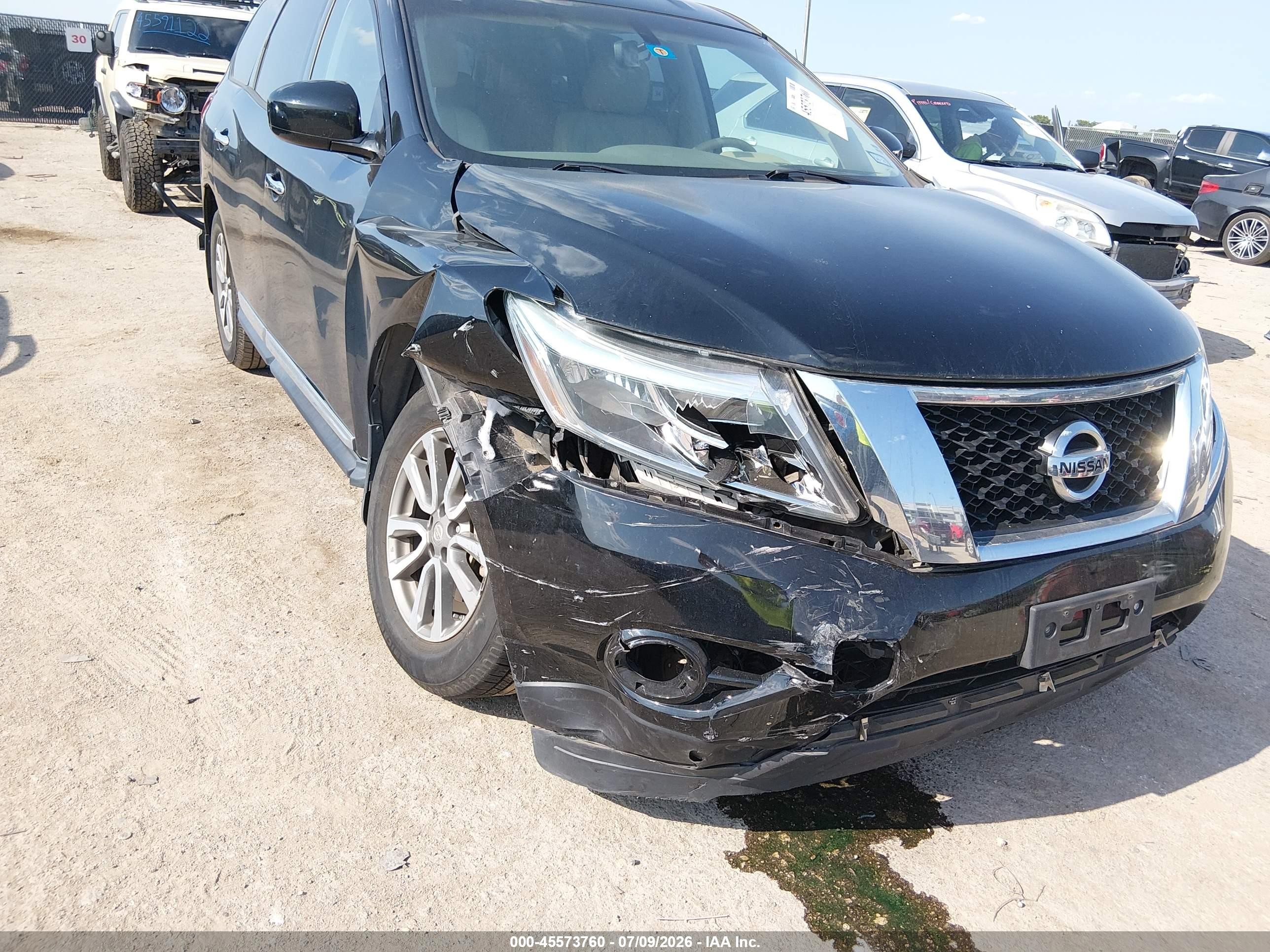 2013 Nissan Pathfinder Sl Black vin: 5N1AR2MN4DC659226