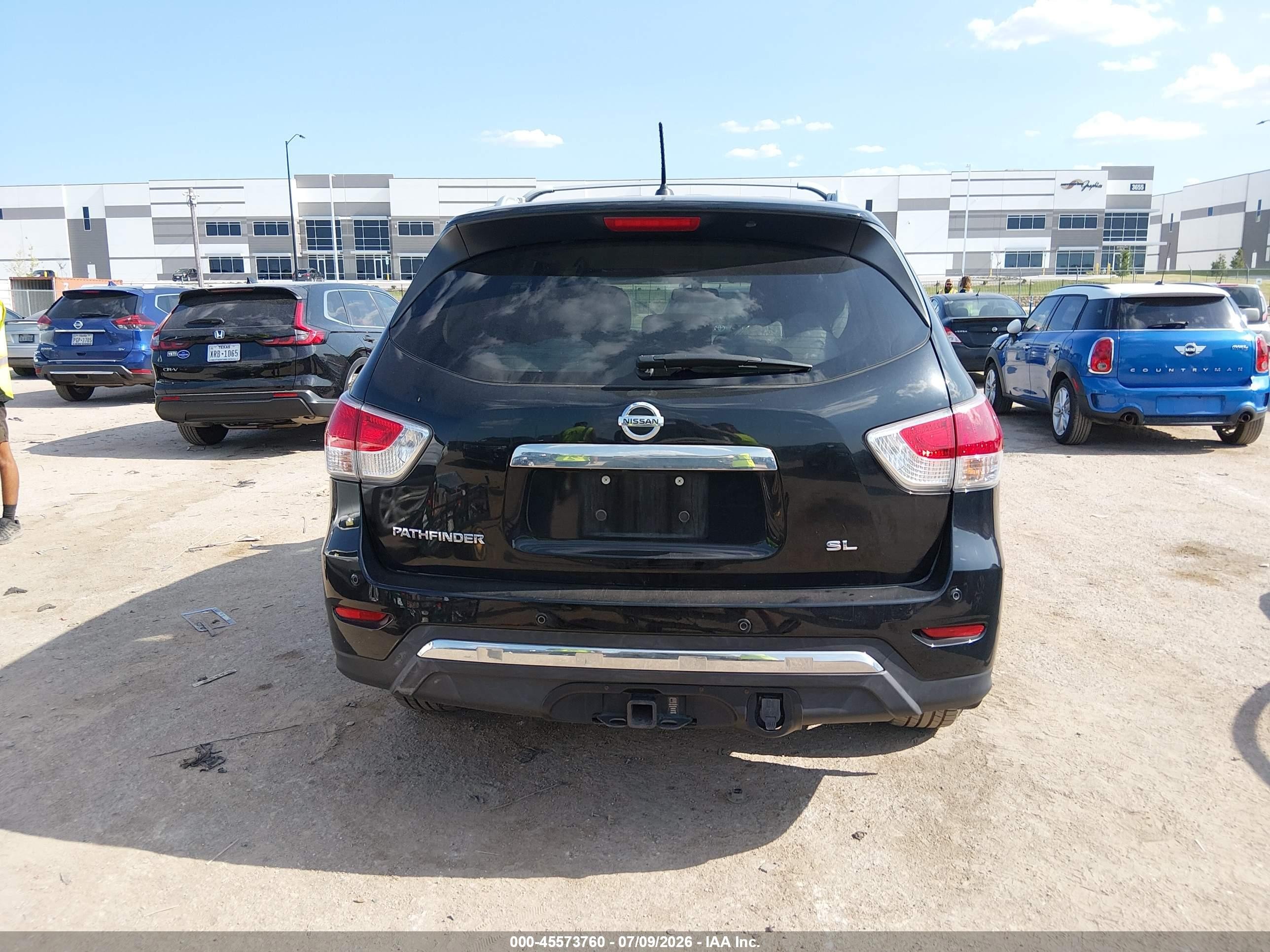 2013 Nissan Pathfinder Sl Black vin: 5N1AR2MN4DC659226
