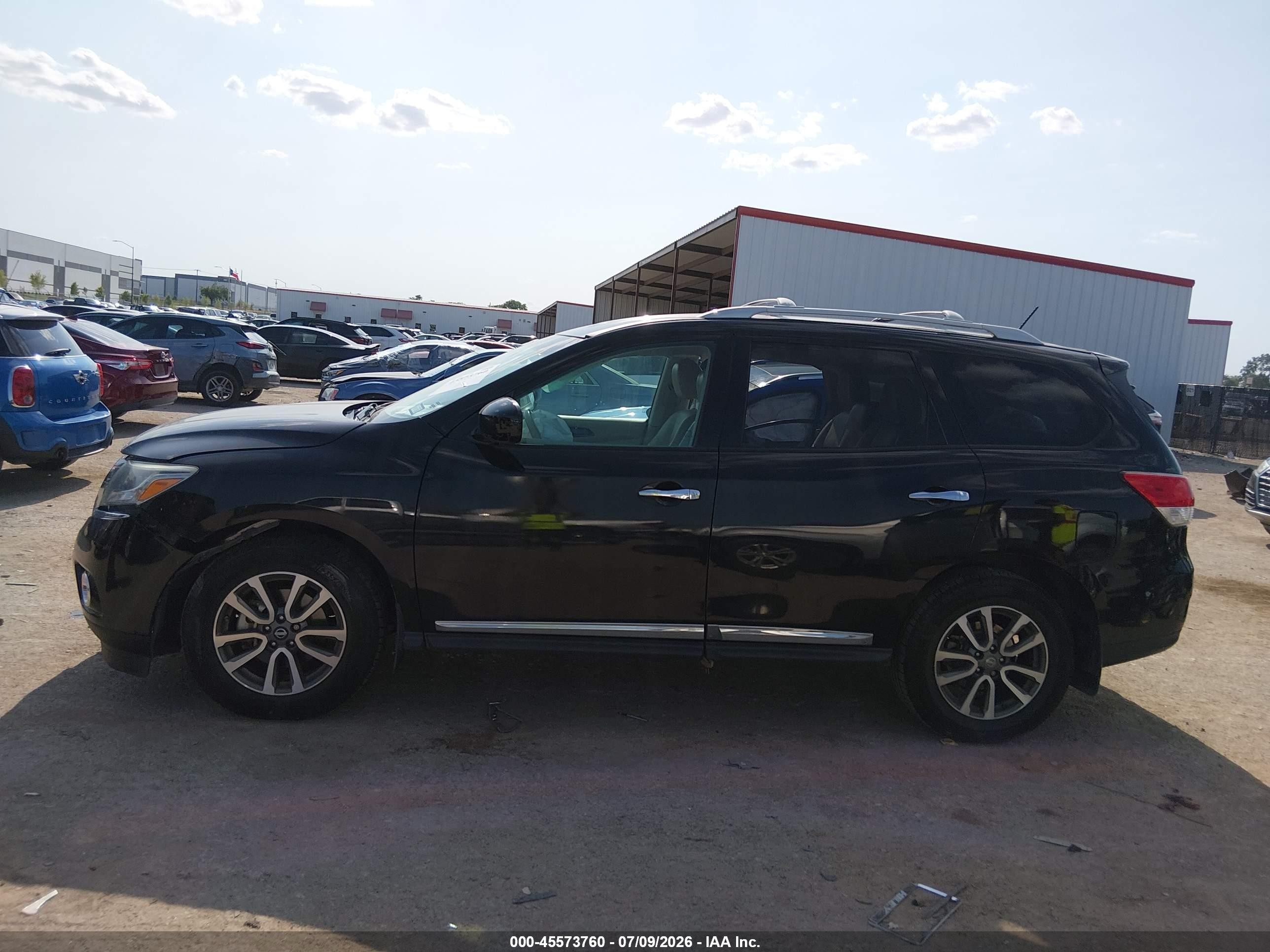 2013 Nissan Pathfinder Sl Black vin: 5N1AR2MN4DC659226