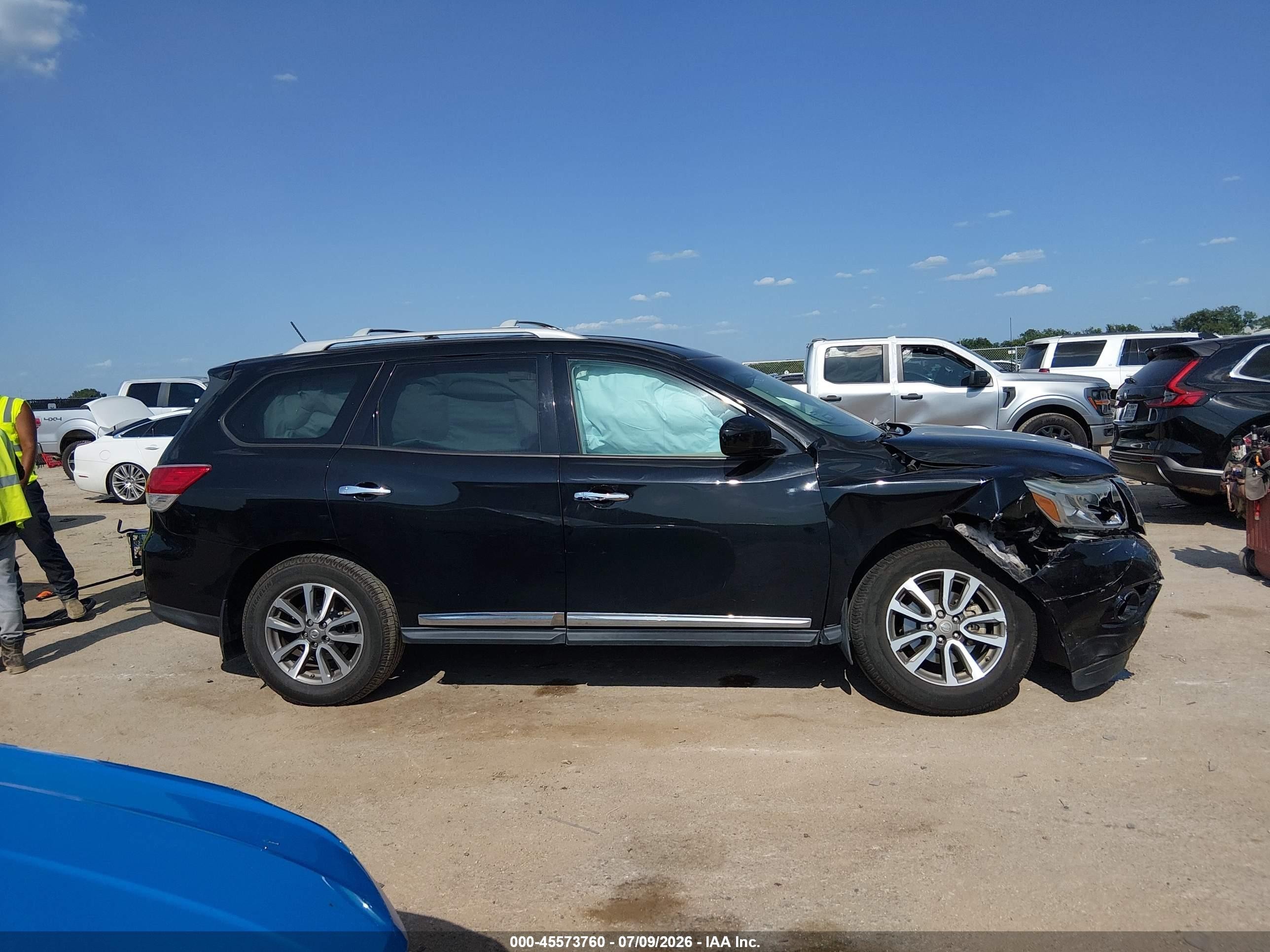 2013 Nissan Pathfinder Sl Black vin: 5N1AR2MN4DC659226