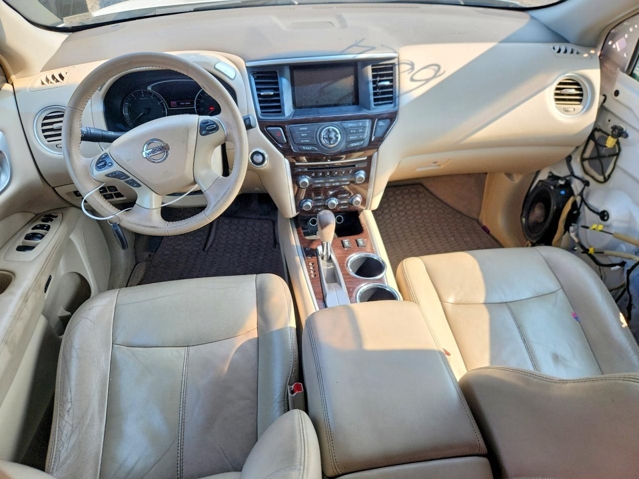 2013 Nissan Pathfinder S White vin: 5N1AR2MN4DC683011