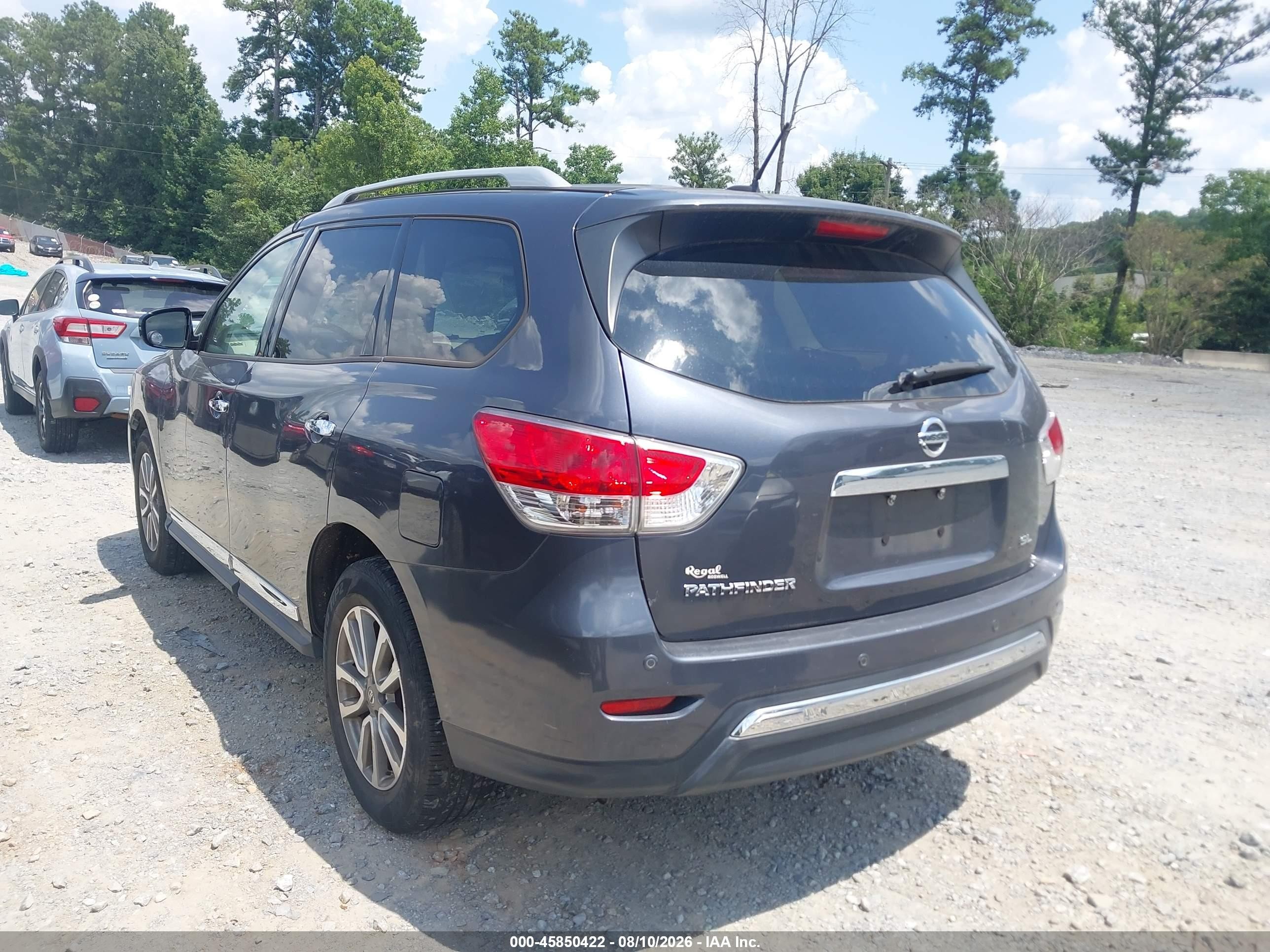 2013 Nissan Pathfinder Sl Gray vin: 5N1AR2MN4DC684708