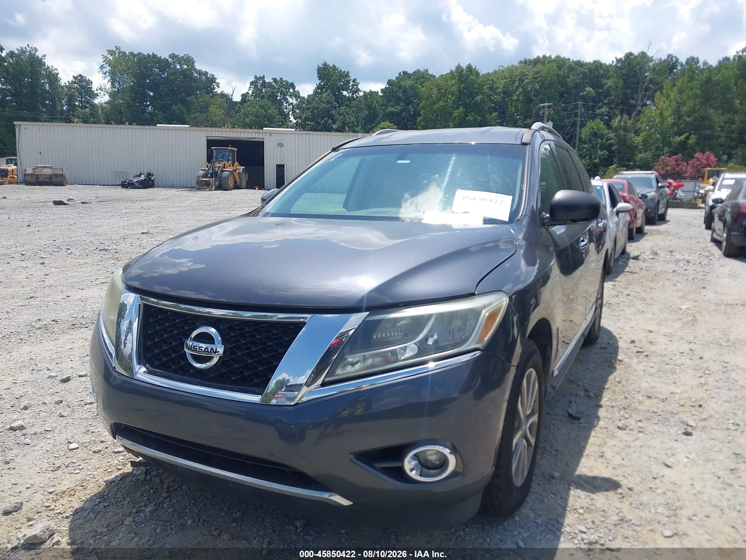 2013 Nissan Pathfinder Sl Gray vin: 5N1AR2MN4DC684708