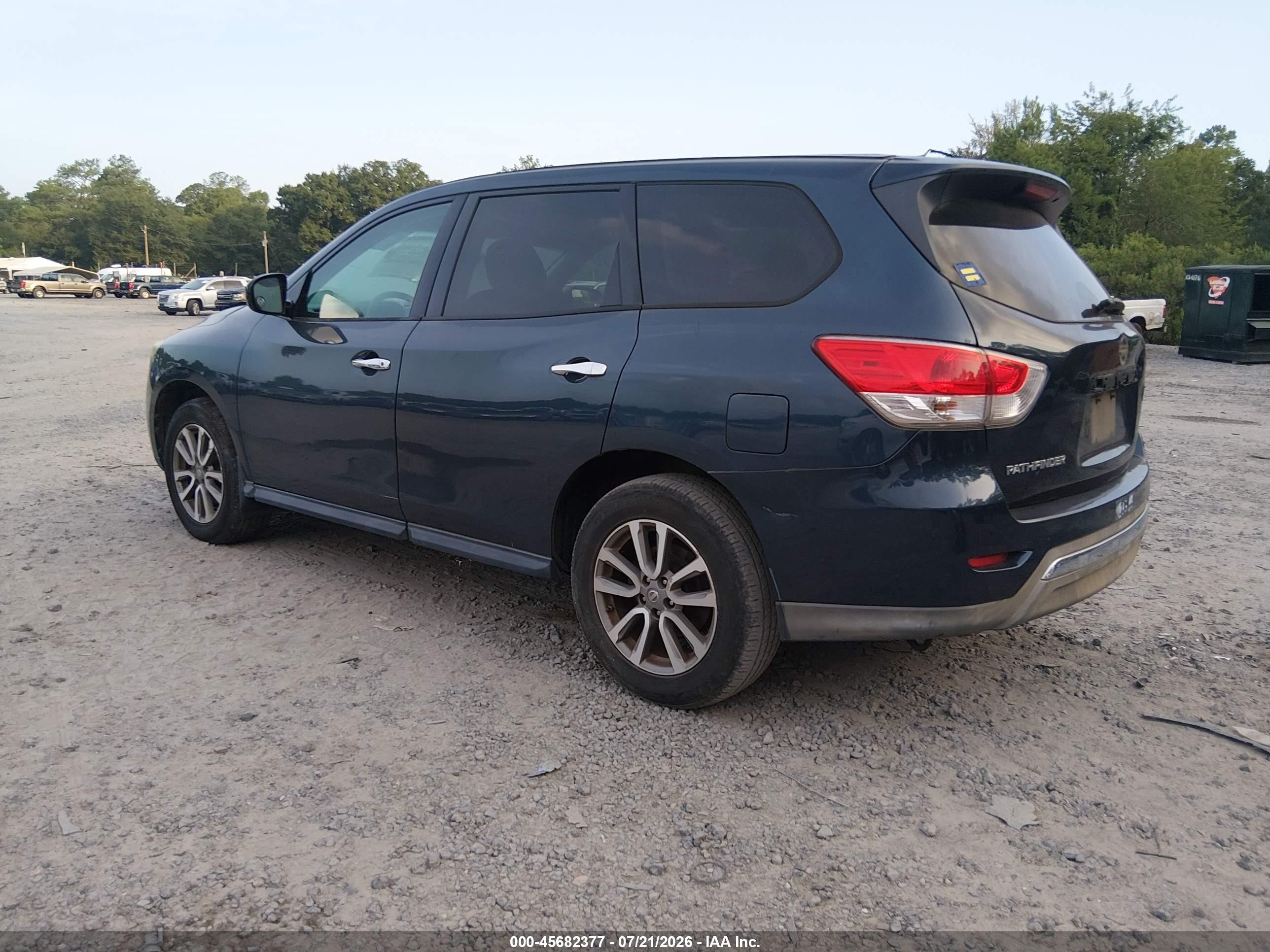 2013 Nissan Pathfinder S Dark Blue vin: 5N1AR2MN4DC685082