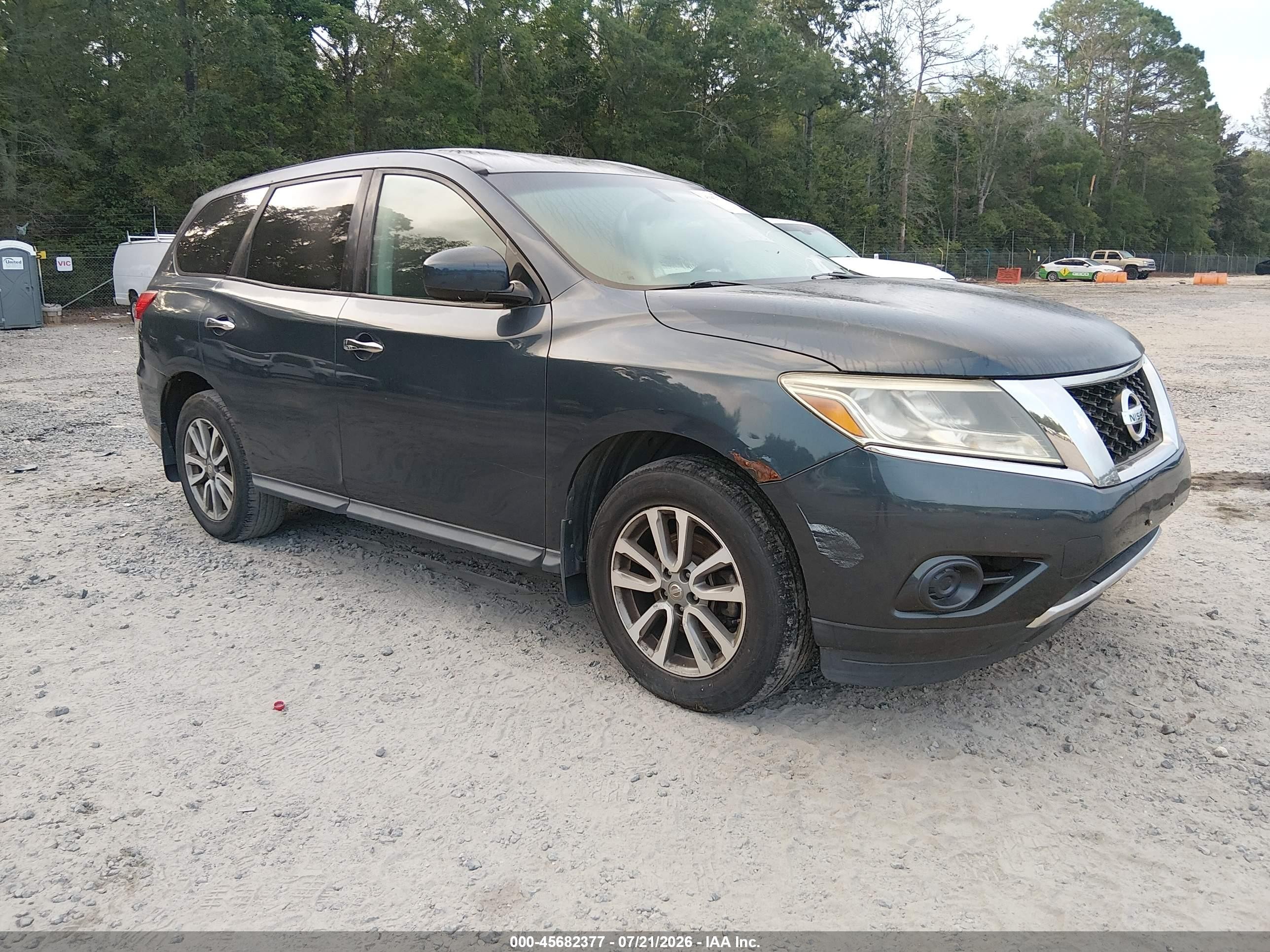 2013 Nissan Pathfinder S Dark Blue vin: 5N1AR2MN4DC685082