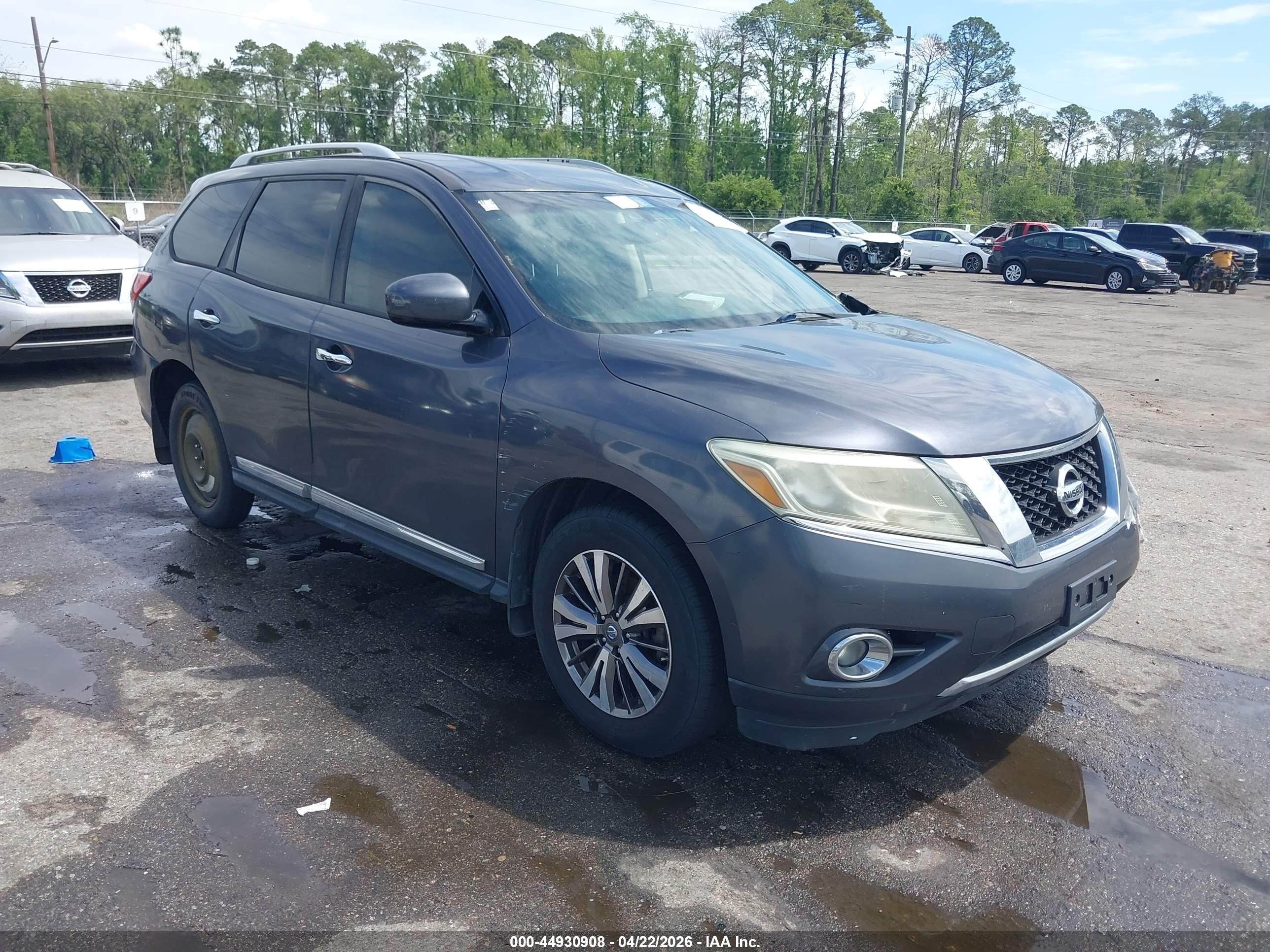 2014 Nissan Pathfinder Sl Gray vin: 5N1AR2MN4EC602400