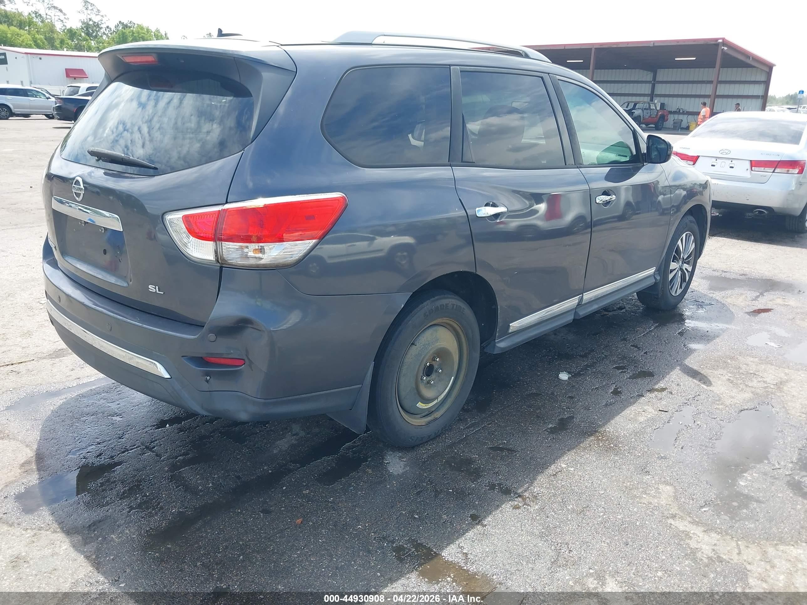 2014 Nissan Pathfinder Sl Gray vin: 5N1AR2MN4EC602400