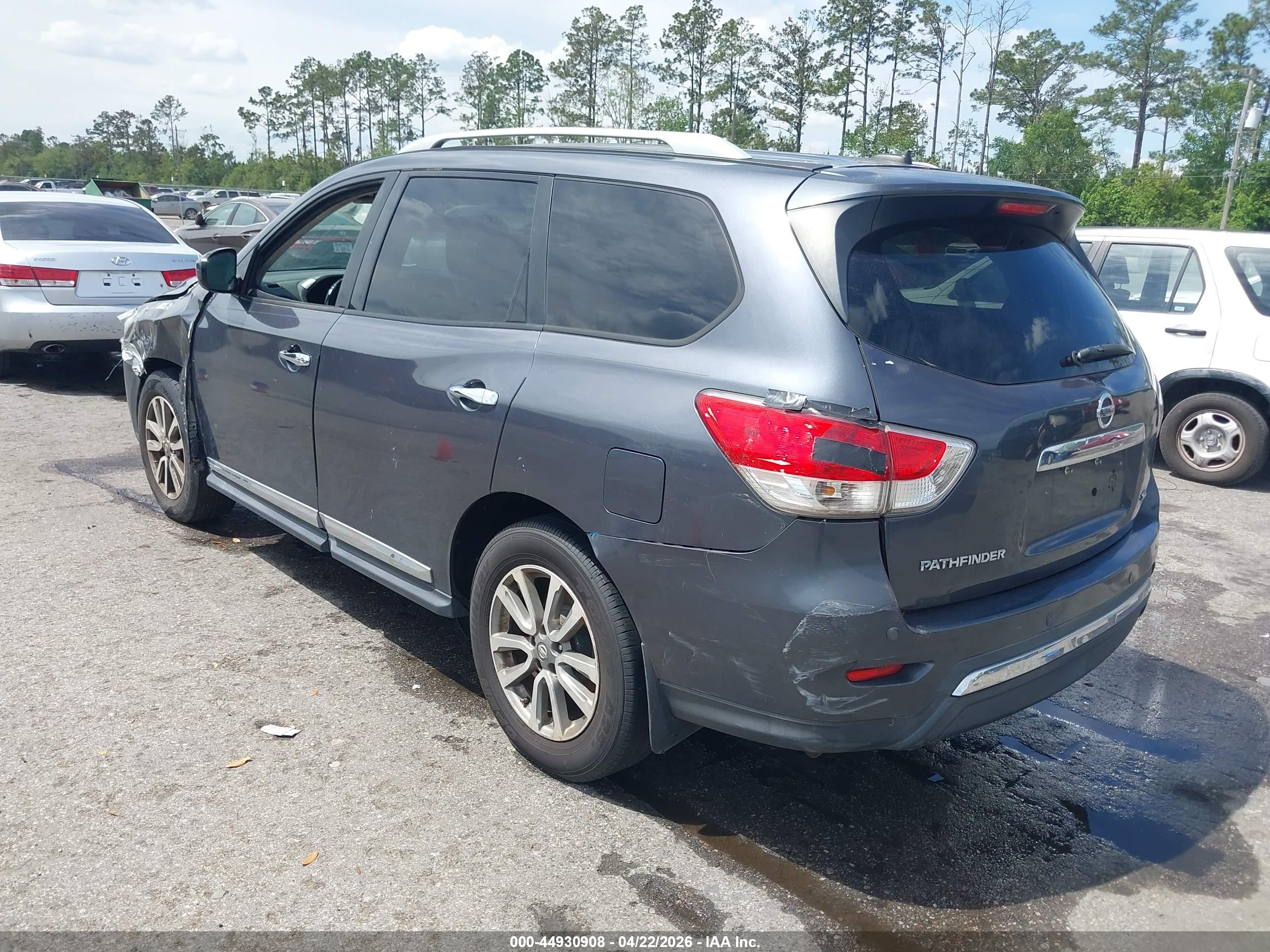 2014 Nissan Pathfinder Sl Gray vin: 5N1AR2MN4EC602400
