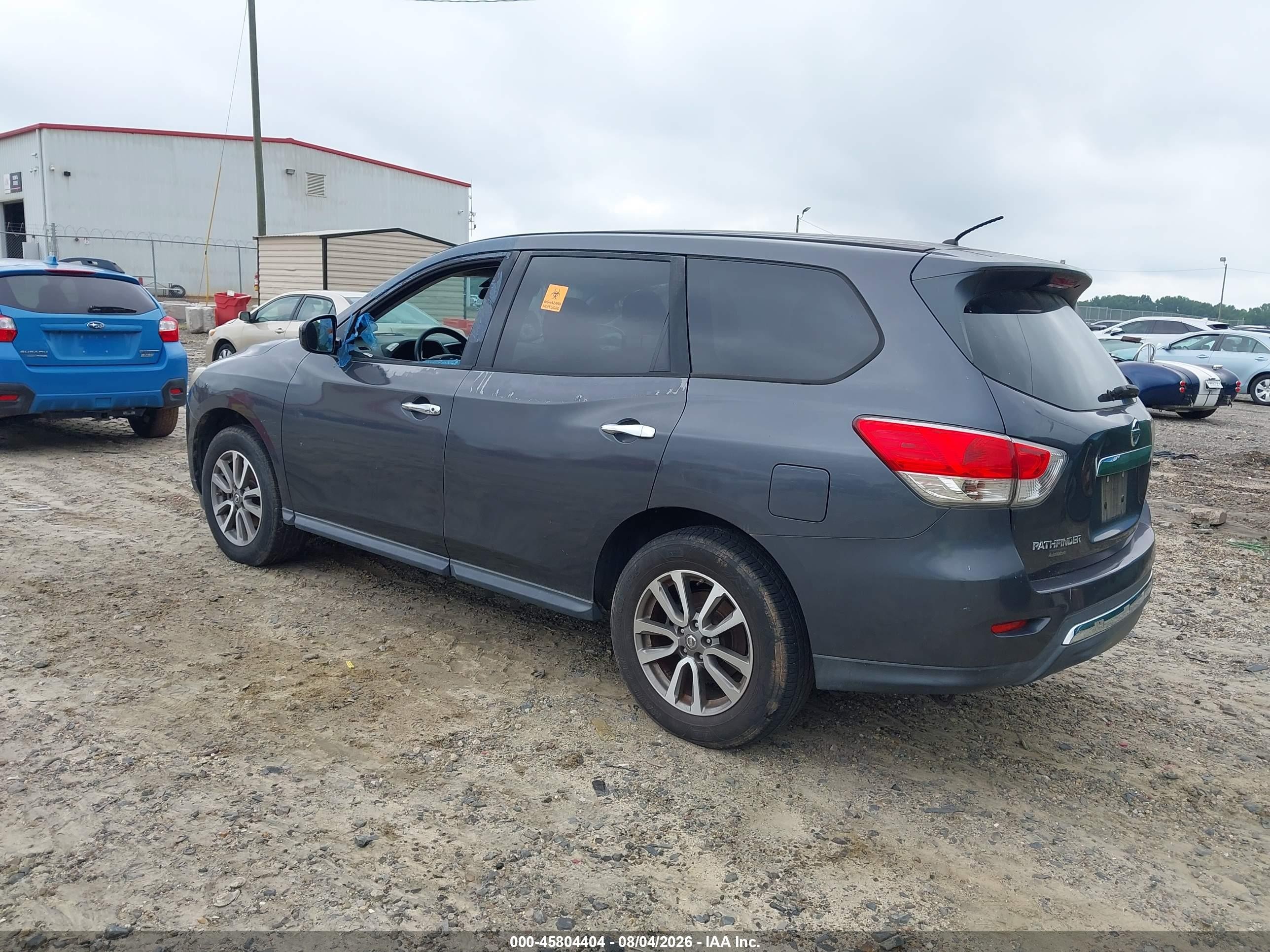 2014 Nissan Pathfinder S Gray vin: 5N1AR2MN4EC621402