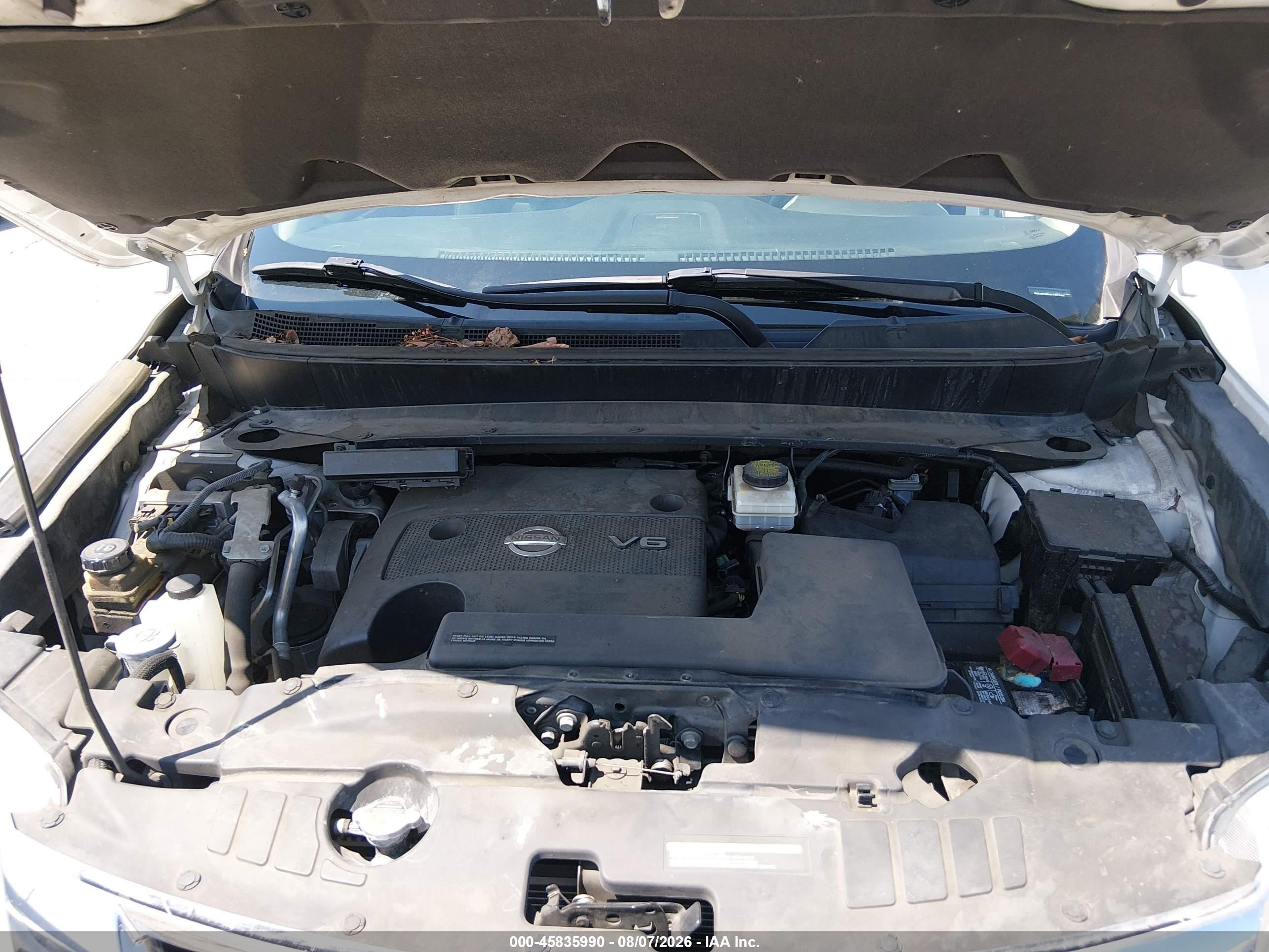 2014 Nissan Pathfinder Sl White vin: 5N1AR2MN4EC622002