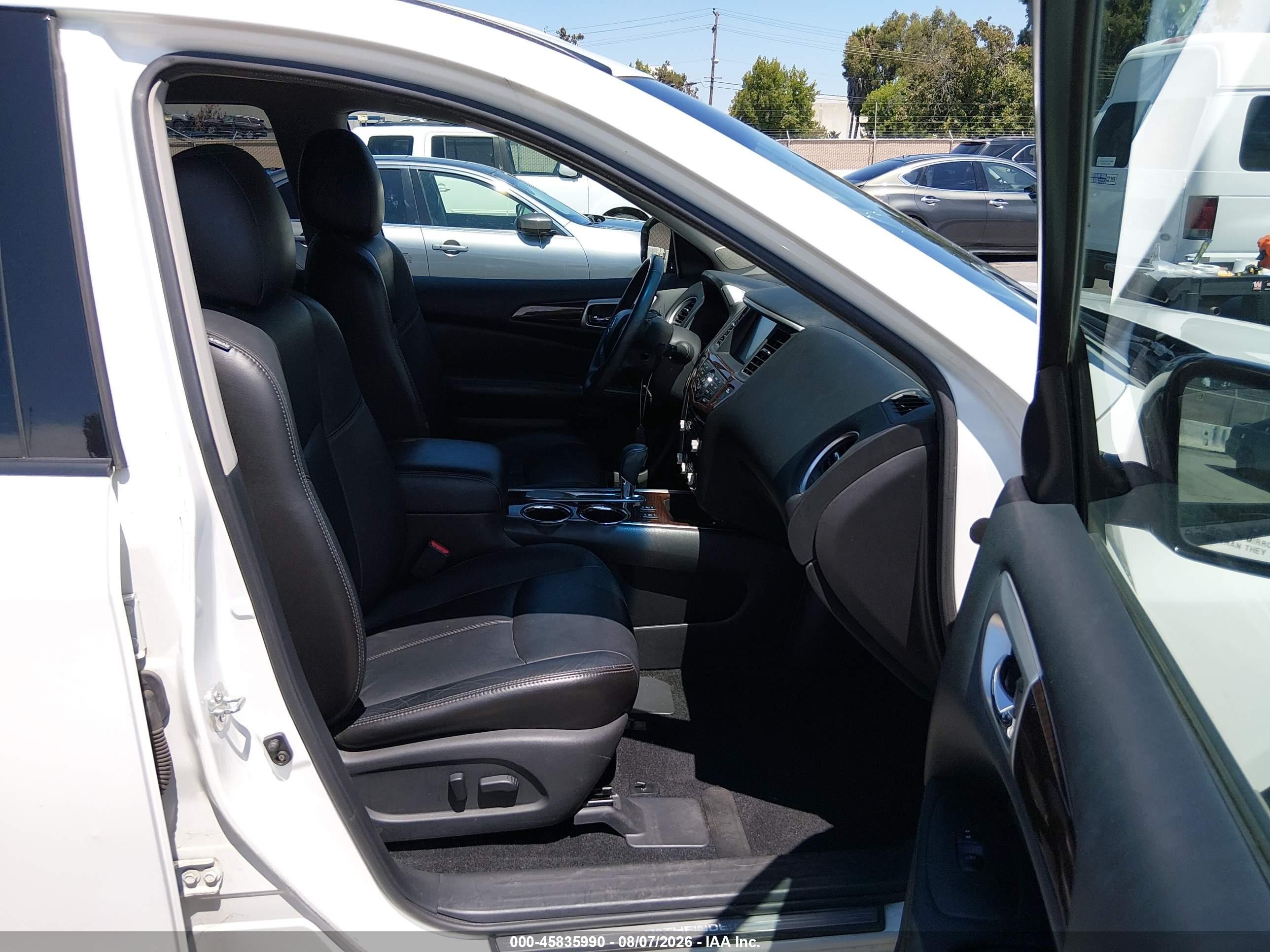2014 Nissan Pathfinder Sl White vin: 5N1AR2MN4EC622002