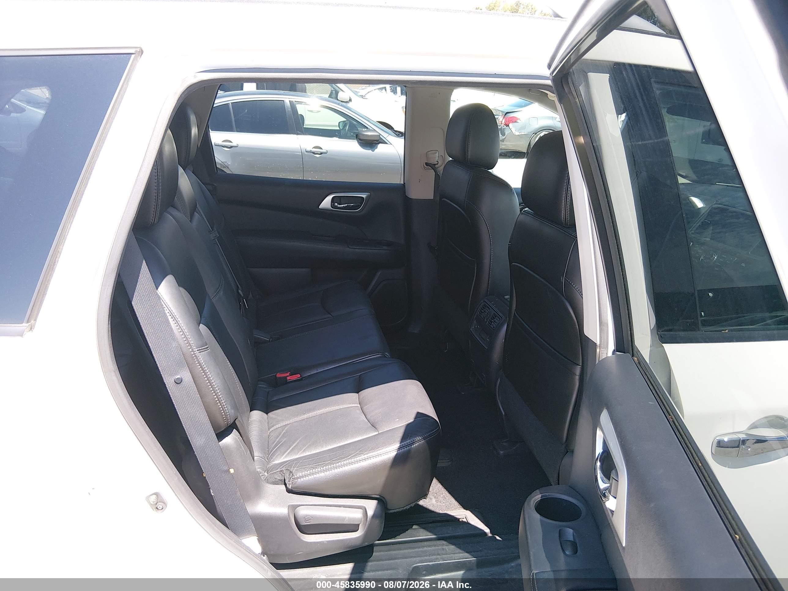 2014 Nissan Pathfinder Sl White vin: 5N1AR2MN4EC622002