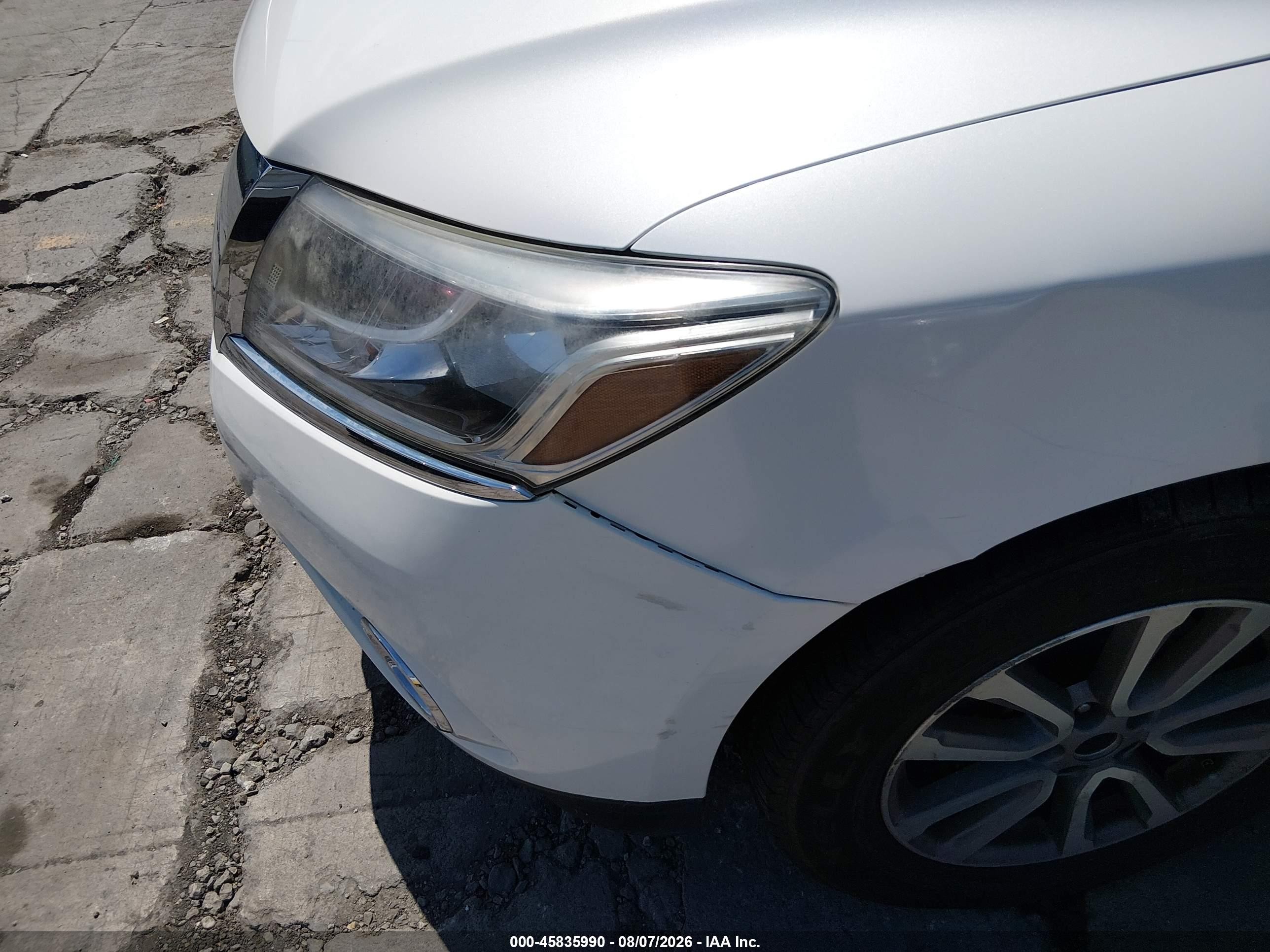 2014 Nissan Pathfinder Sl White vin: 5N1AR2MN4EC622002